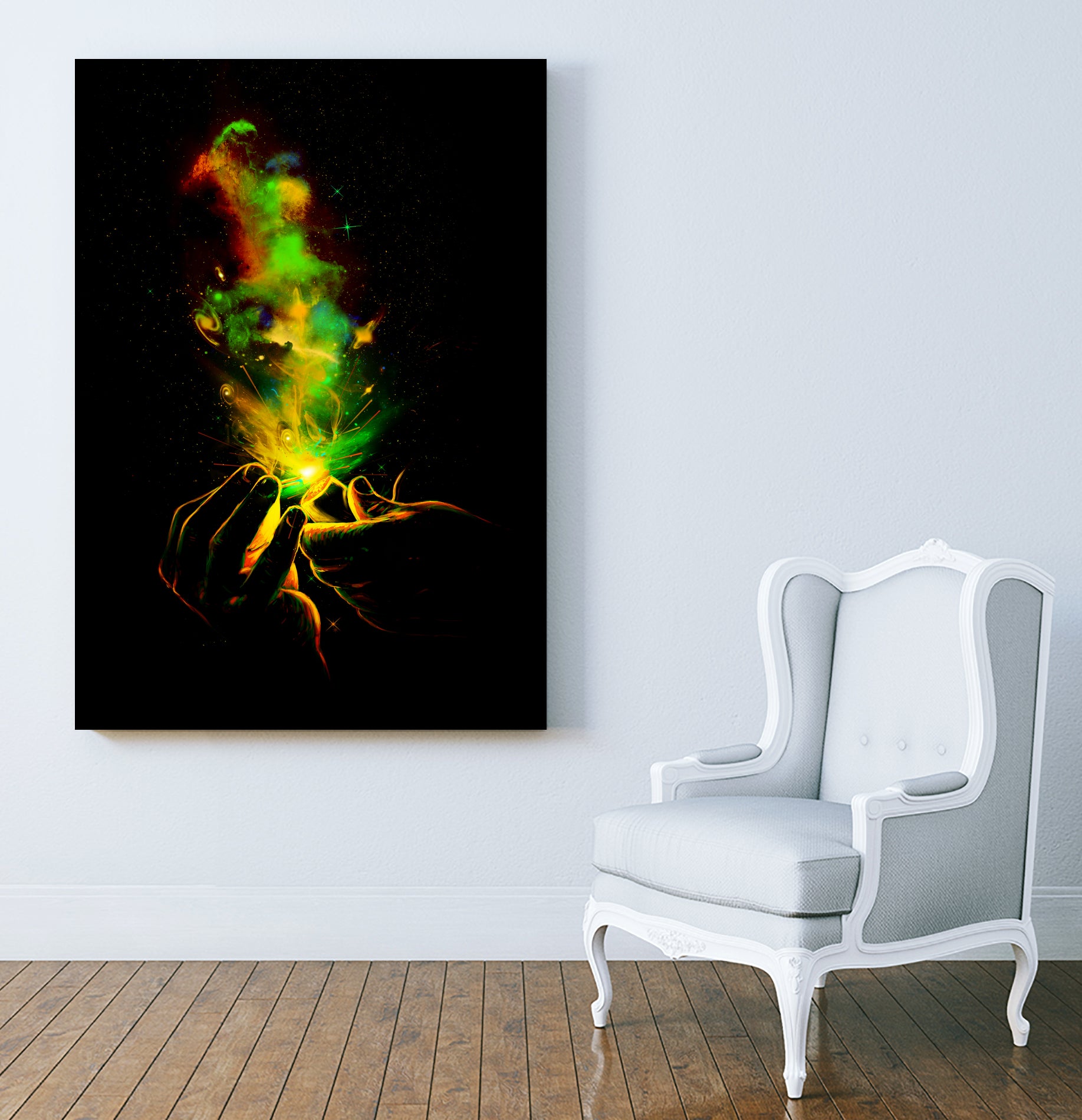 Light It Up by Francis Mi Oza on GIANT ART - green digital drawing