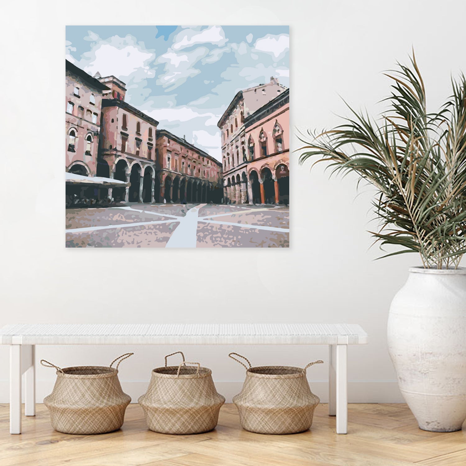 Bologna, Italy by Katarina Kasom on GIANT ART - orange digital painting