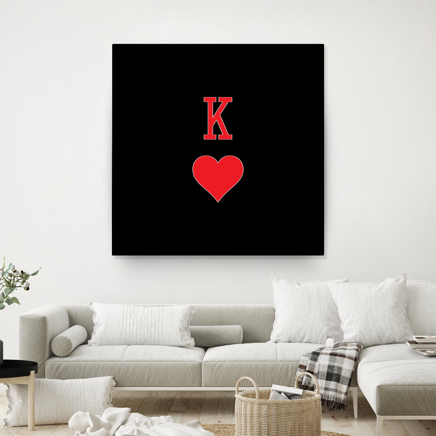 KING OF HEARTS by Alexander Tonetti on GIANT ART - red digital drawing