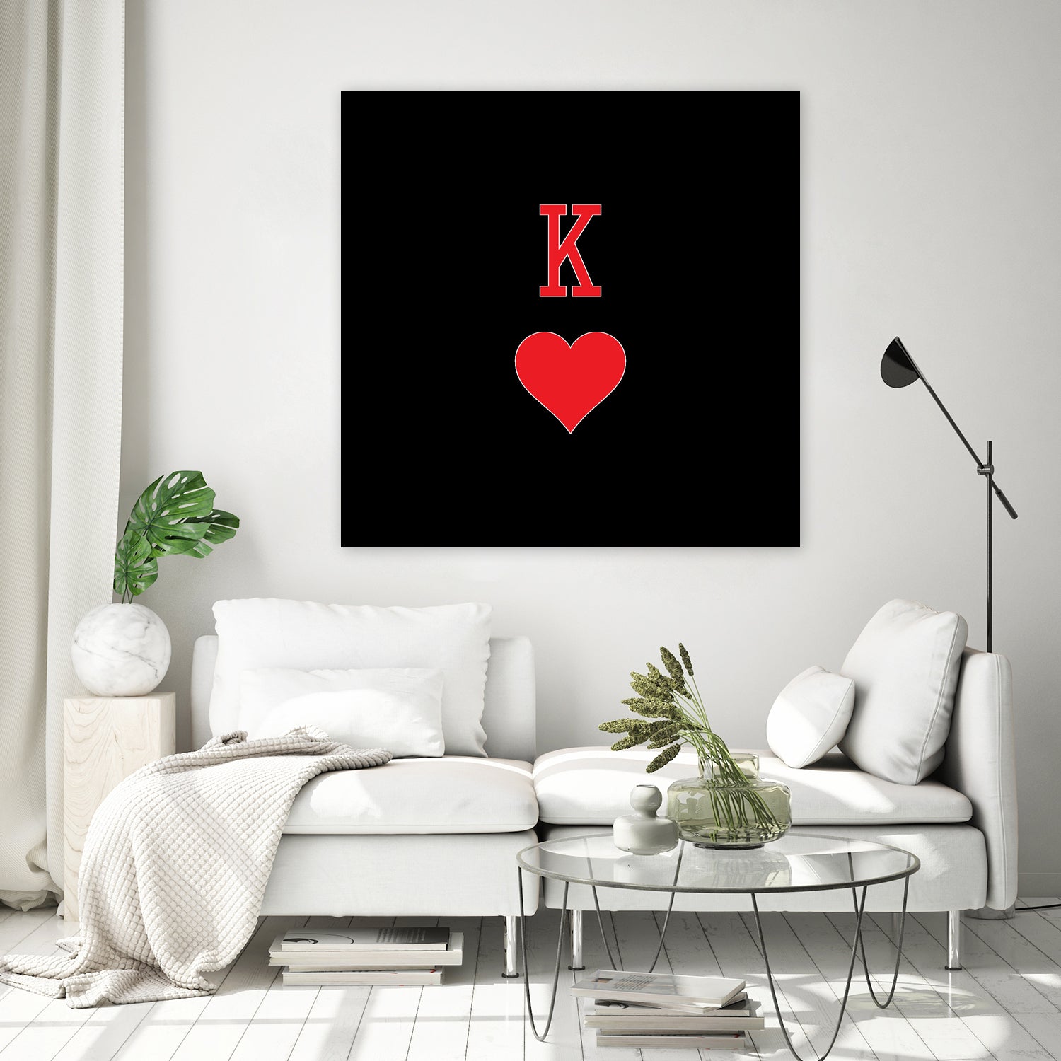 KING OF HEARTS by Alexander Tonetti on GIANT ART - red digital drawing