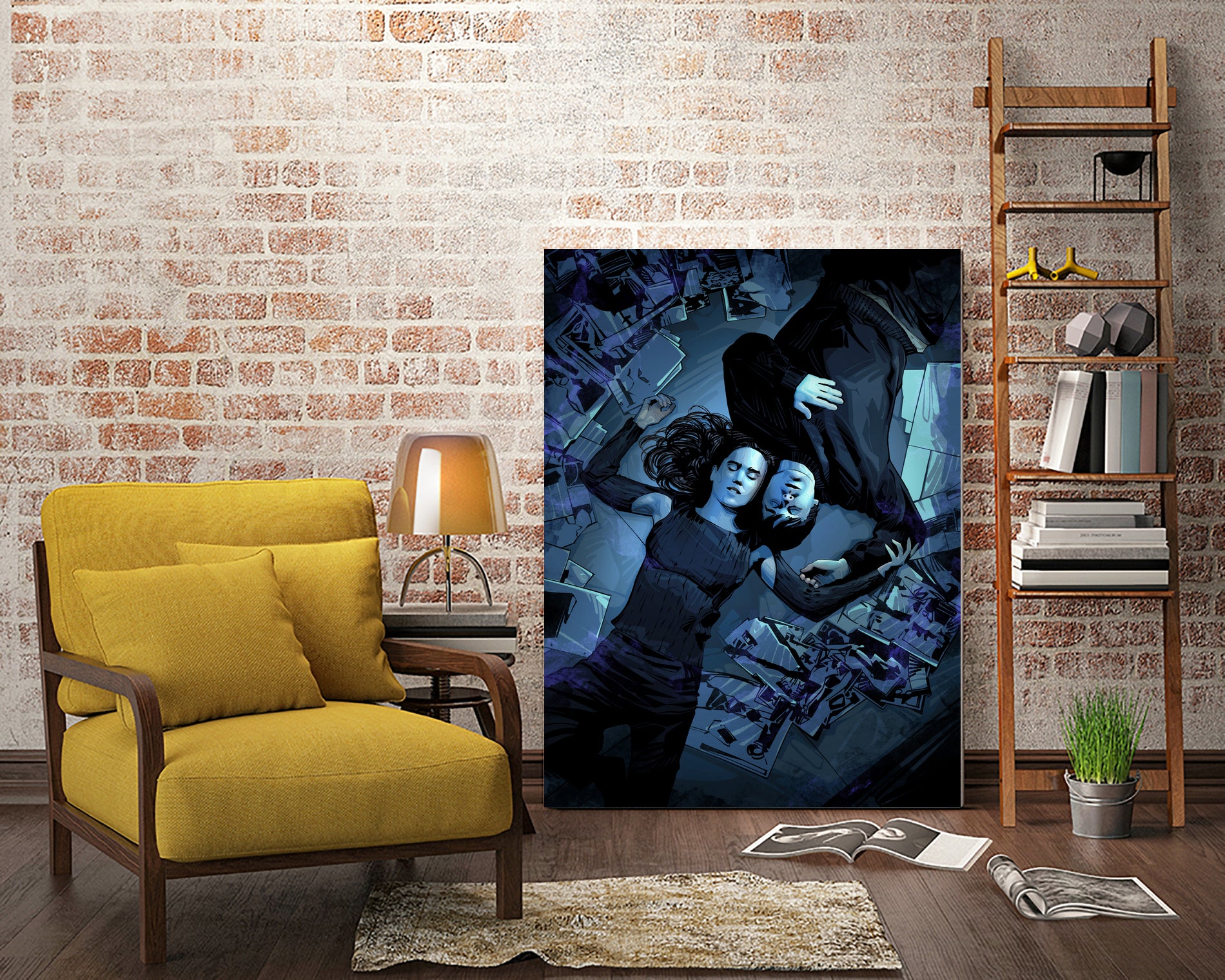 Requiem For A Dream by Nikita Abakumov on GIANT ART - blue digital painting