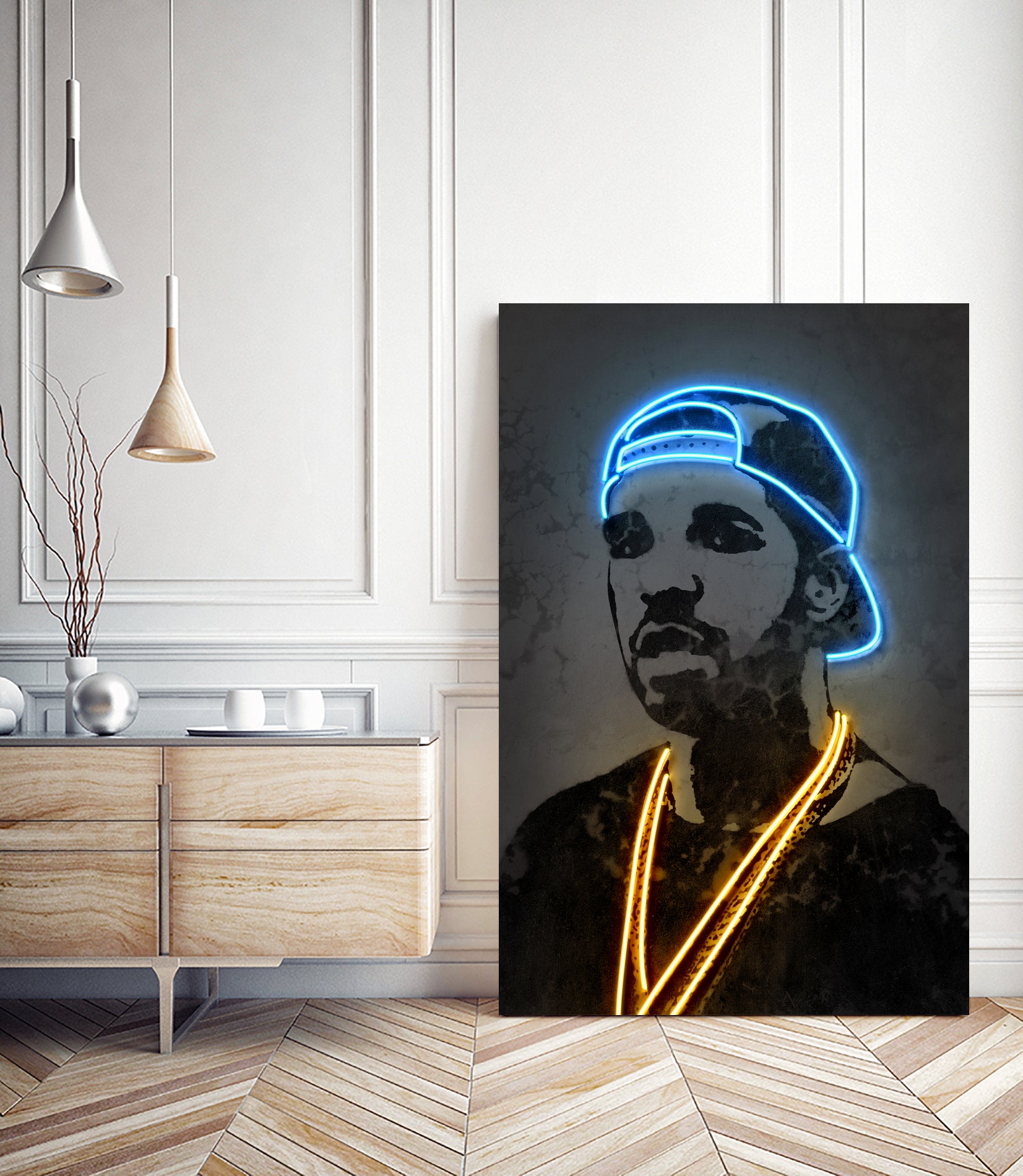 Drake by Octavian Mihai Mielu on GIANT ART - blue digital painting