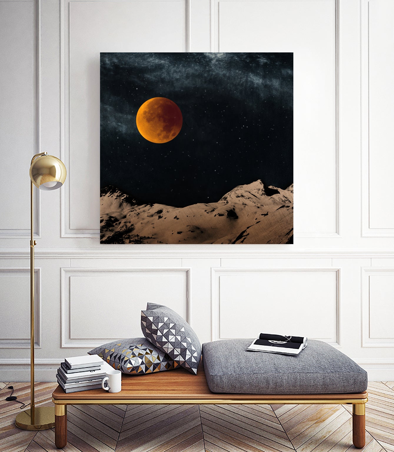 Bloodmoon Fantasy by Dirk Wüstenhagen on GIANT ART - blue photo manipulation