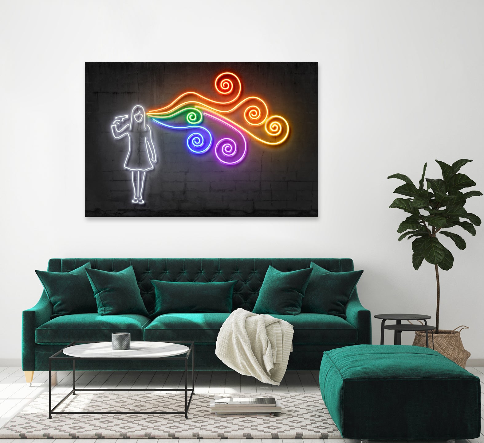 The dark side of mind by Octavian Mihai Mielu on GIANT ART - orange 3d art