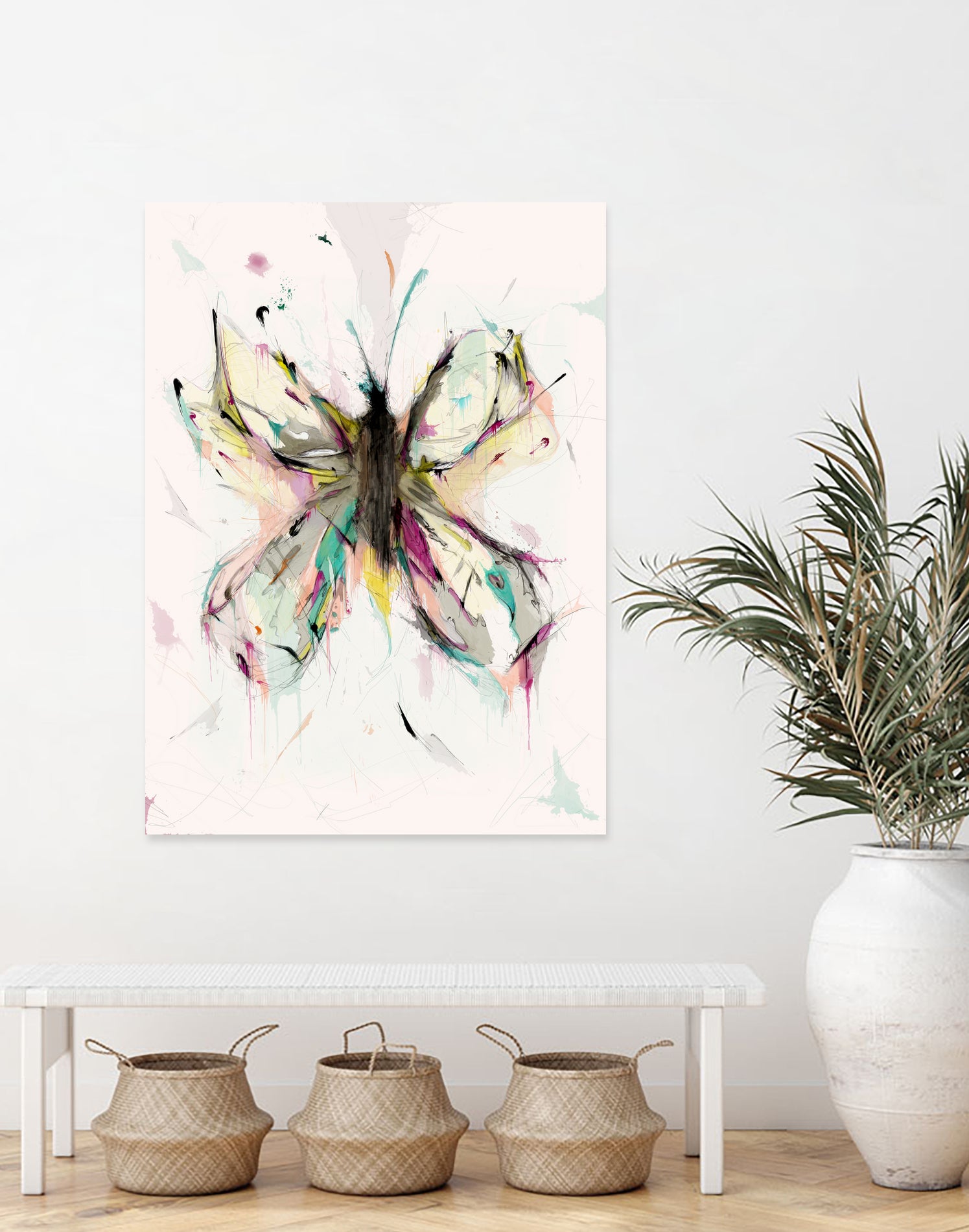 Butterfly by Parker Gibson on GIANT ART - pink digital painting