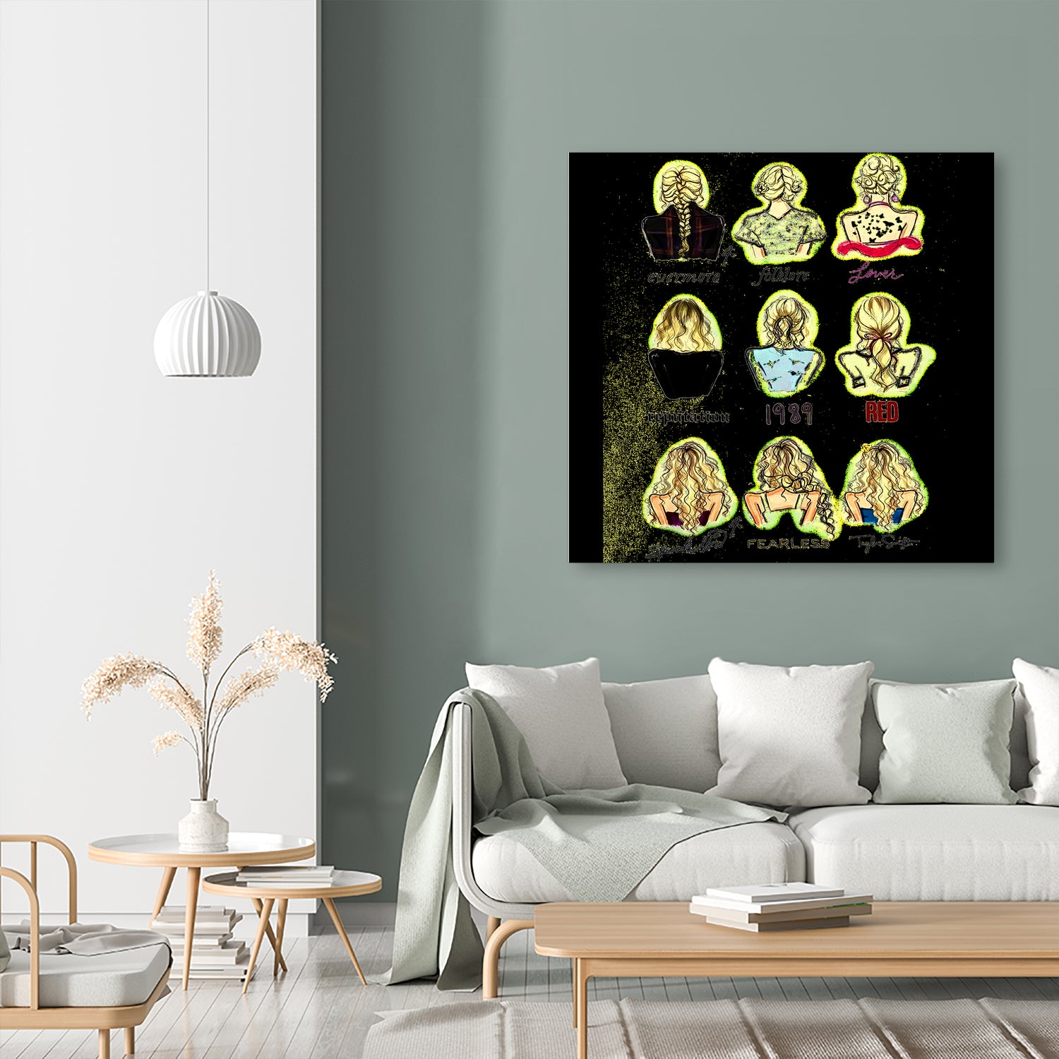 Taylor Swift Full Albums Poster by Hoang Bien on GIANT ART - gray photo illustration