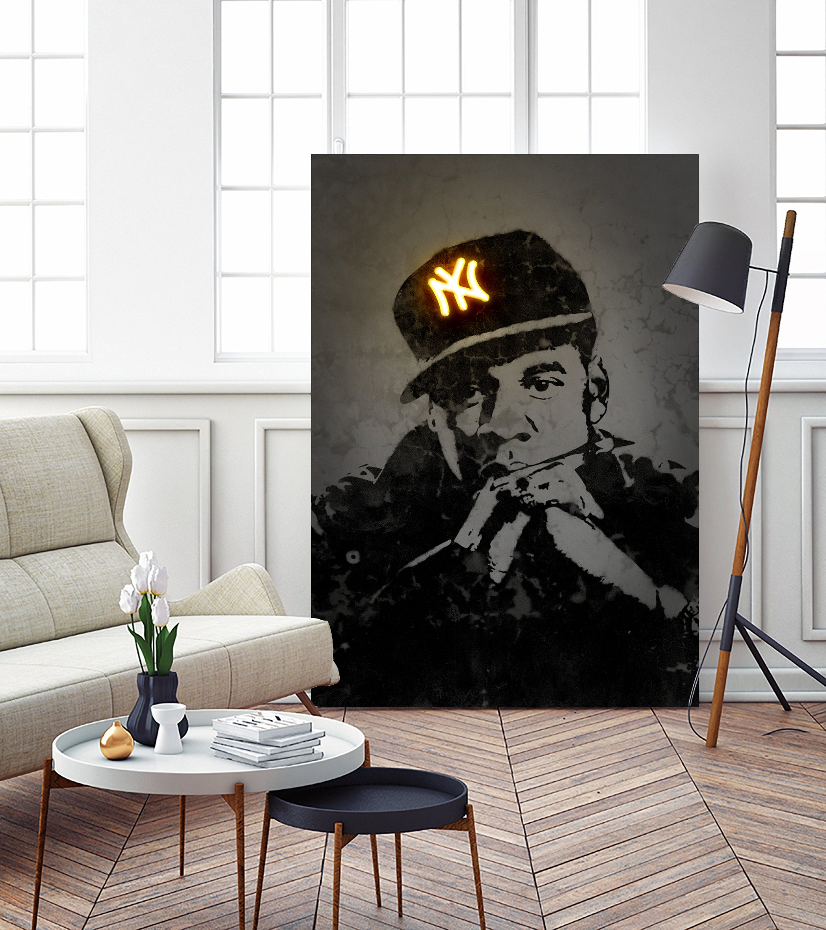 Jay Z by Octavian Mihai Mielu on GIANT ART - gray digital painting