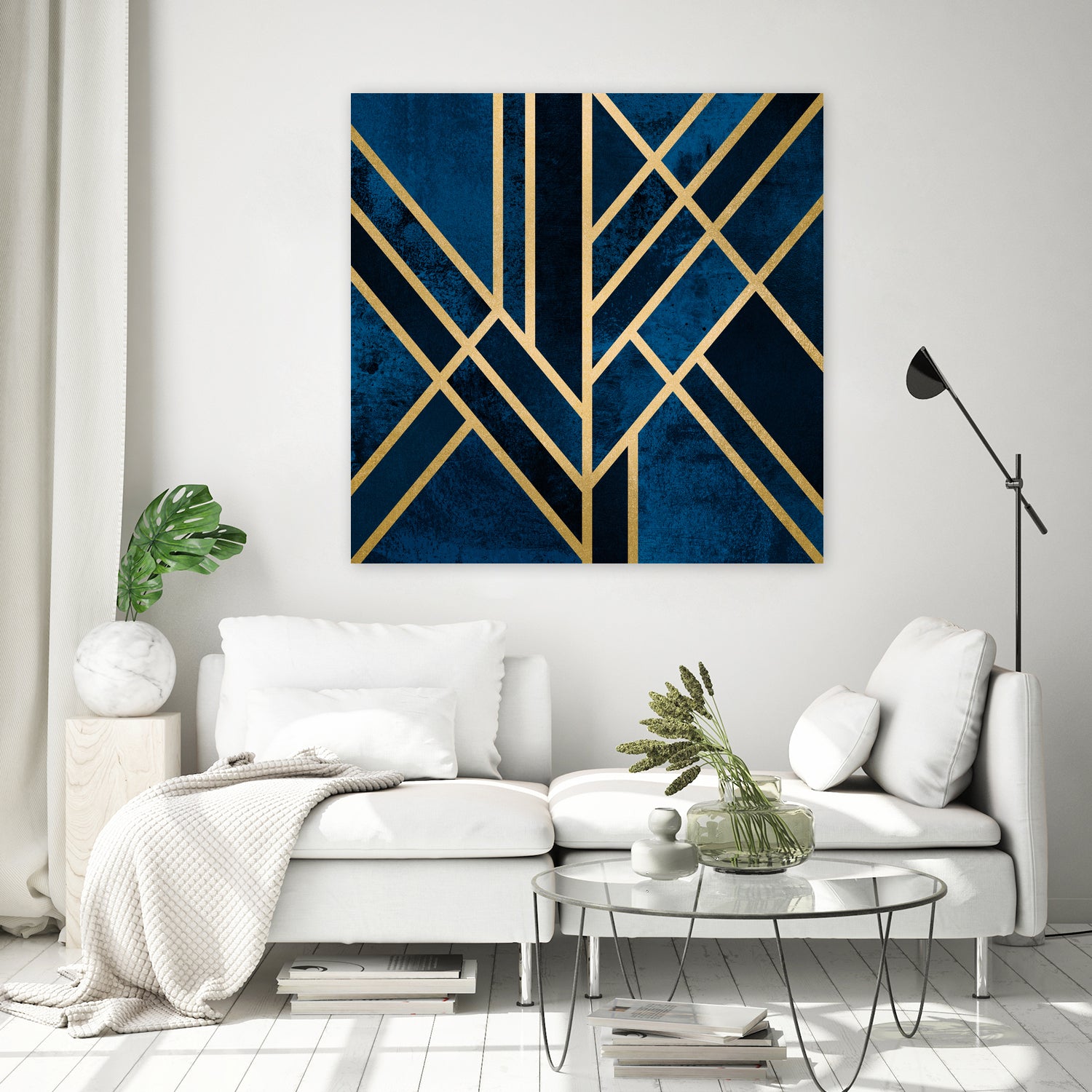 Art Deco Midnight by Elisabeth Fredriksson on GIANT ART - blue digital painting