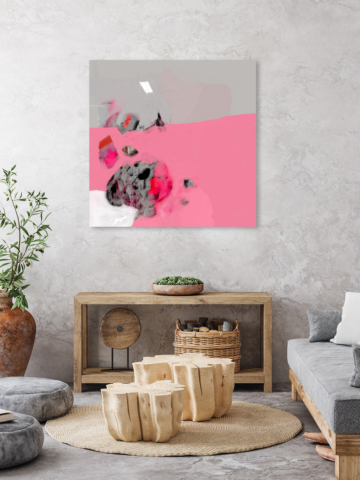 Volonté, by Octal Pixel on GIANT ART - pink digital painting