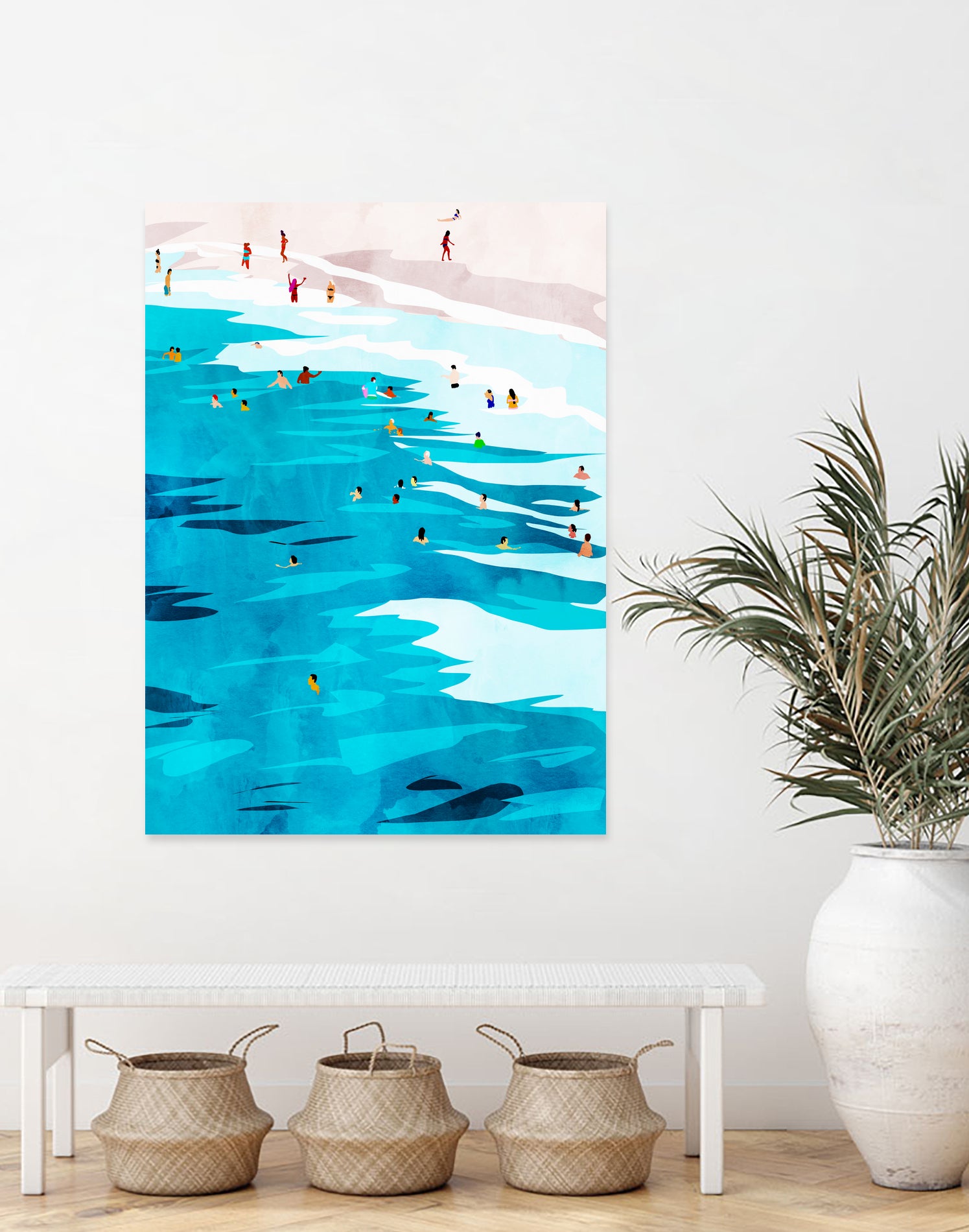 Beach Please by Uma Gokhale on GIANT ART - blue digital painting
