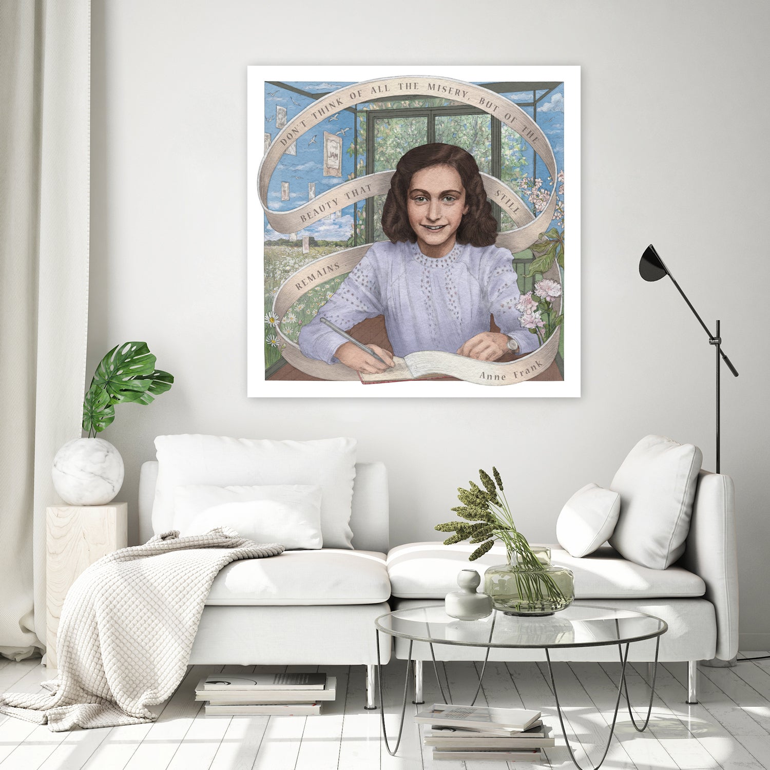 Anne Frank by Asya Mitskevich on GIANT ART - pink digital painting