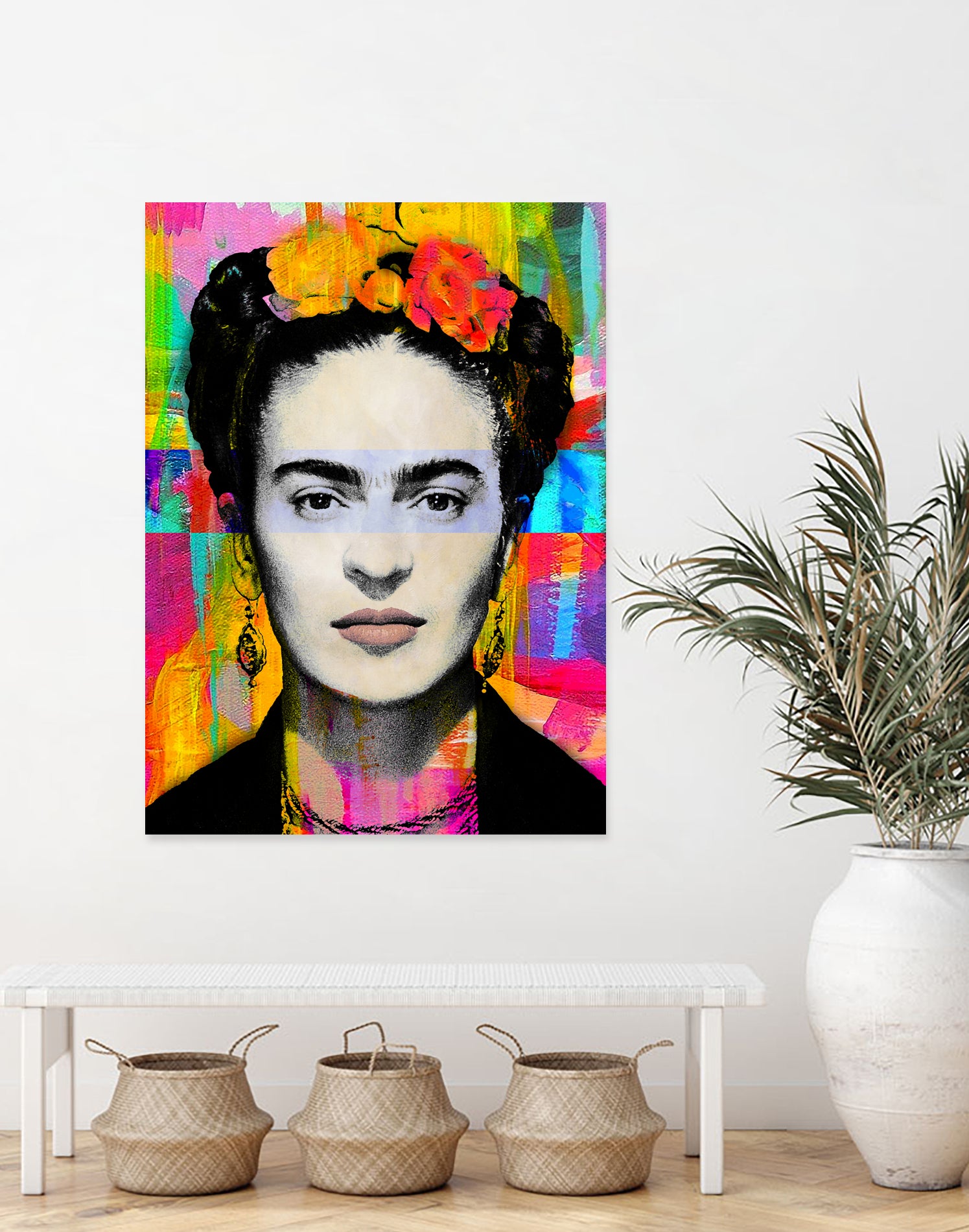 Frida Kahlo by Stephen Chambers on GIANT ART - gray digital painting