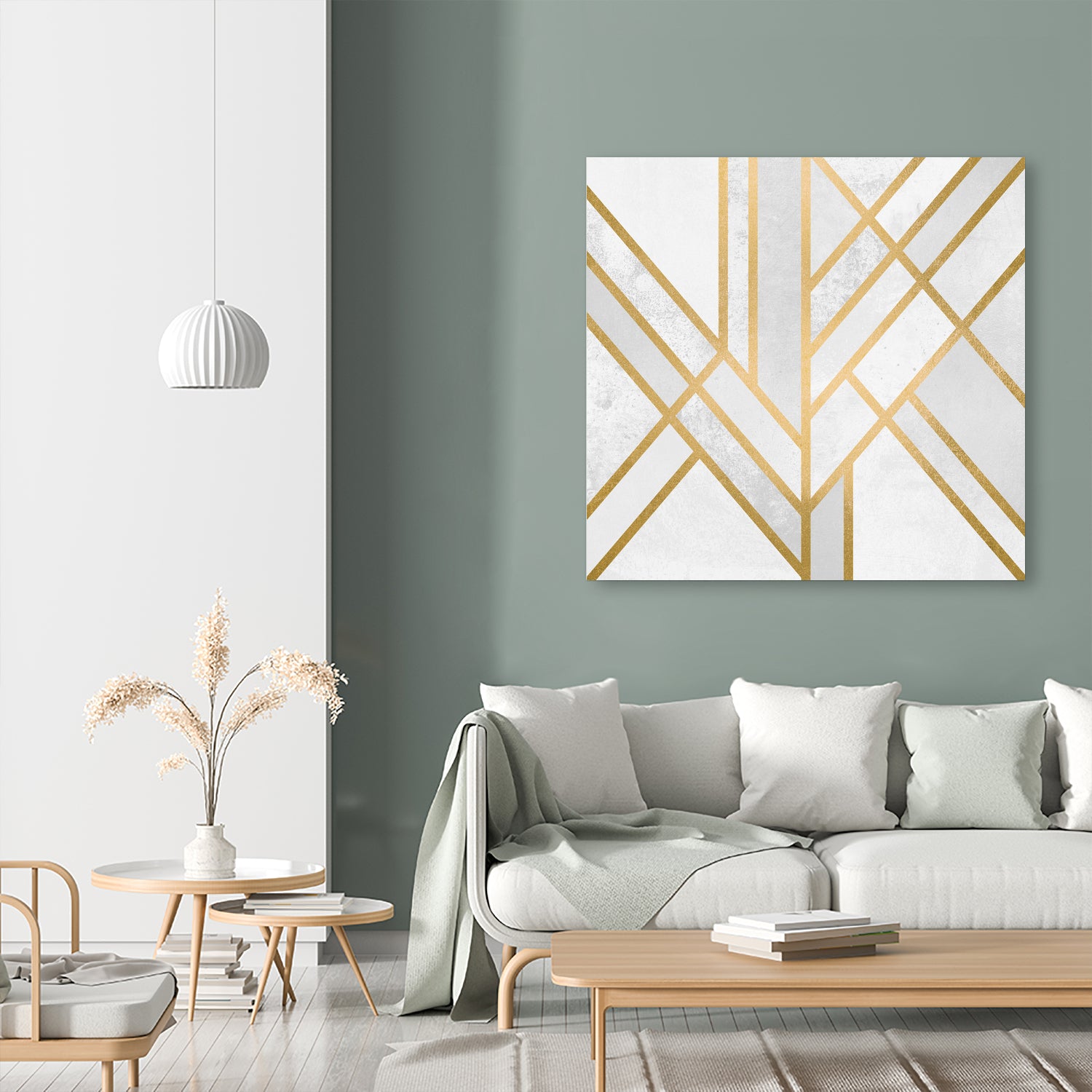 Art Deco Geometry by Elisabeth Fredriksson on GIANT ART - white digital painting