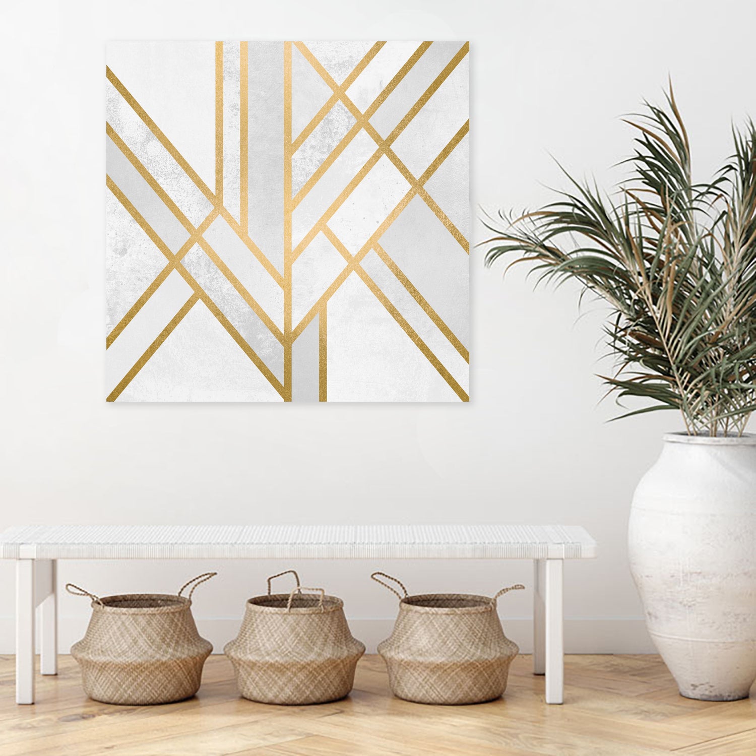 Art Deco Geometry by Elisabeth Fredriksson on GIANT ART - white digital painting