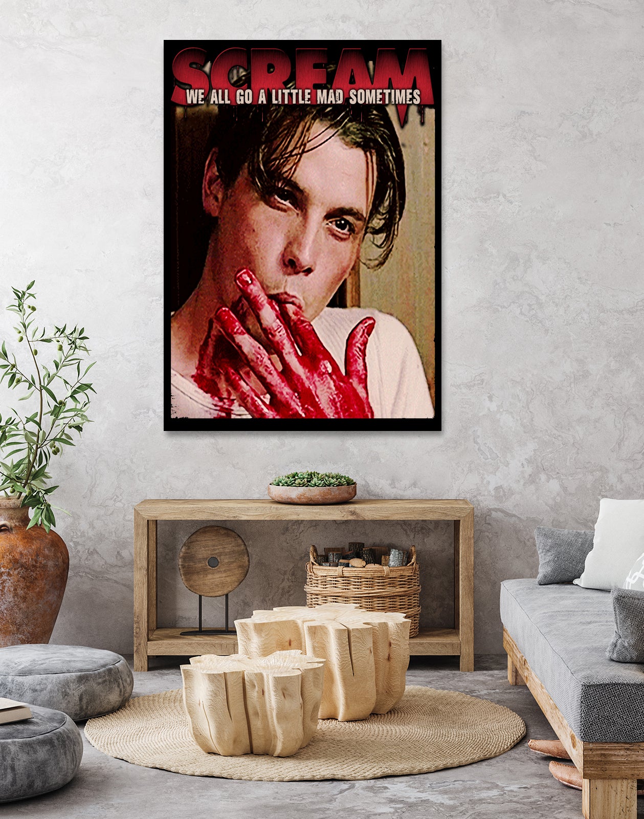 Billy Loomis Scream Horror Movie 1996 by Nguyet Nguyen Thi Bich on GIANT ART - red character design