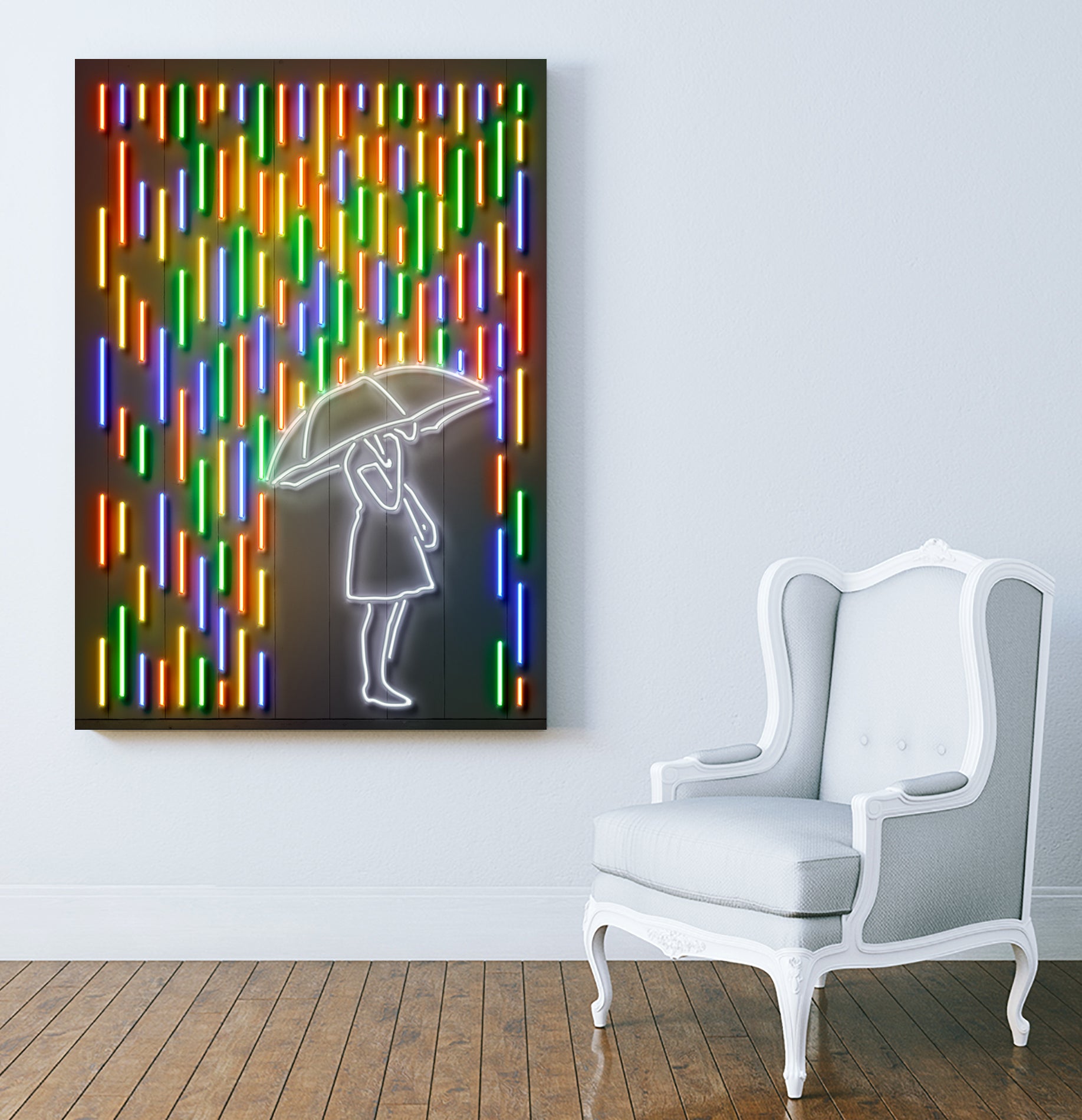 Rain by Octavian Mihai Mielu on GIANT ART - orange 3d art