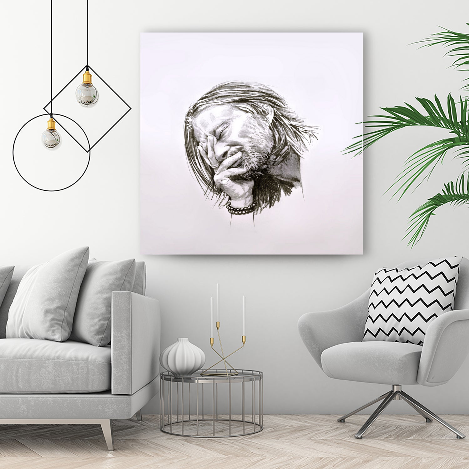 Thom Yorke by Raquel García Maciá on GIANT ART - white mixed media