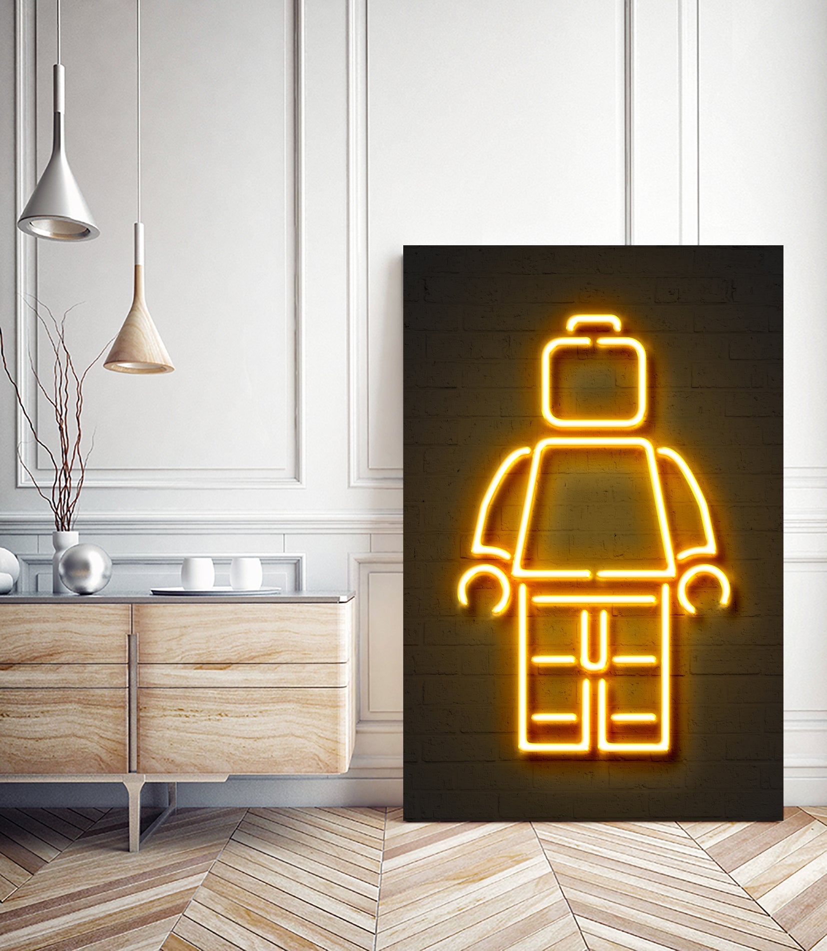 Minifig by Octavian Mihai Mielu on GIANT ART - yellow 3d art