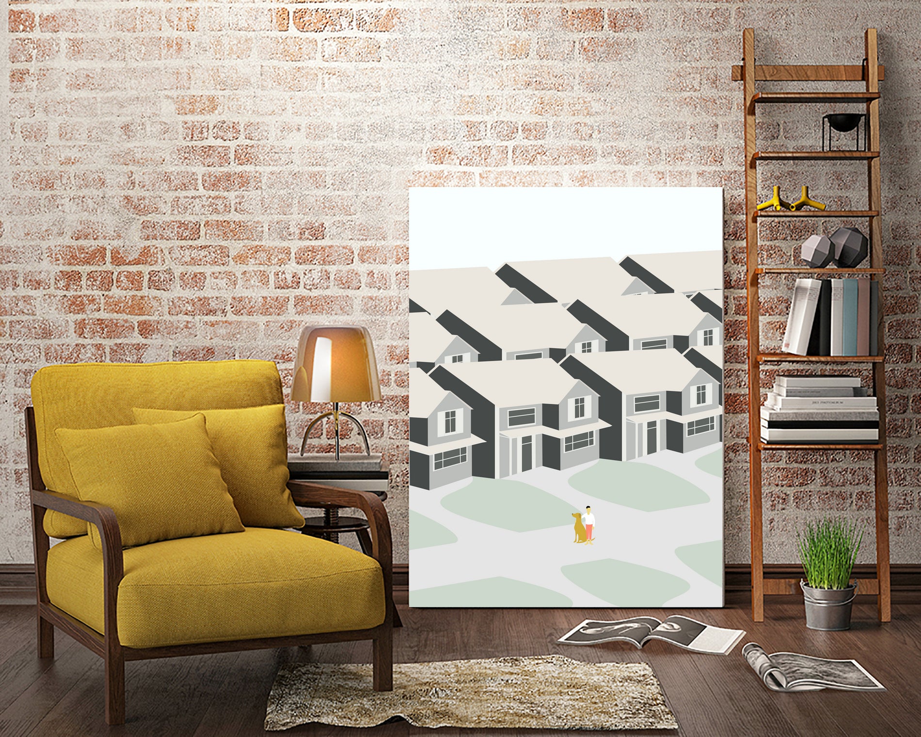 FORSTAD by Swen Swensøn on GIANT ART - white digital painting