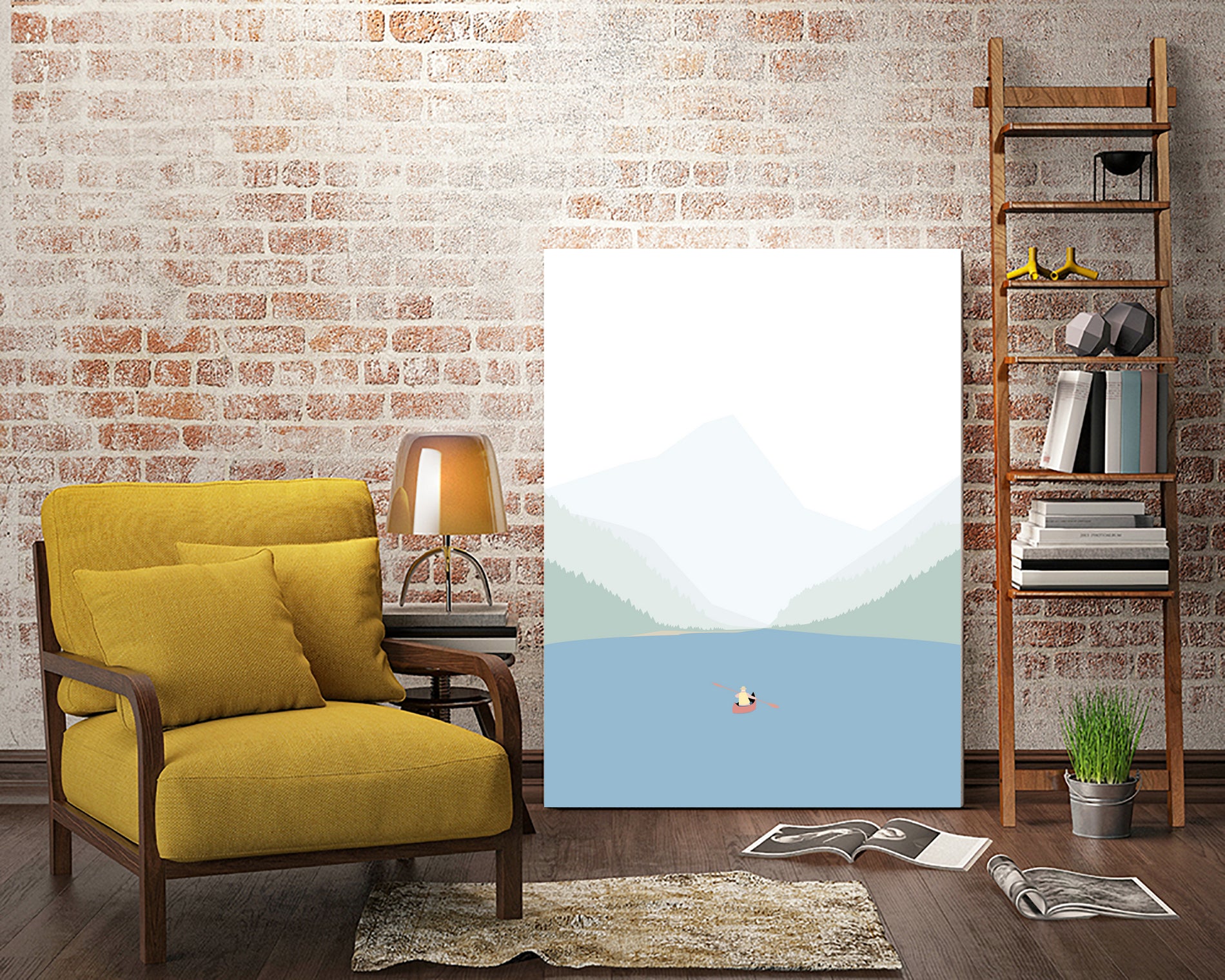 KANO SEJLADS by Swen Swensøn on GIANT ART - blue digital painting