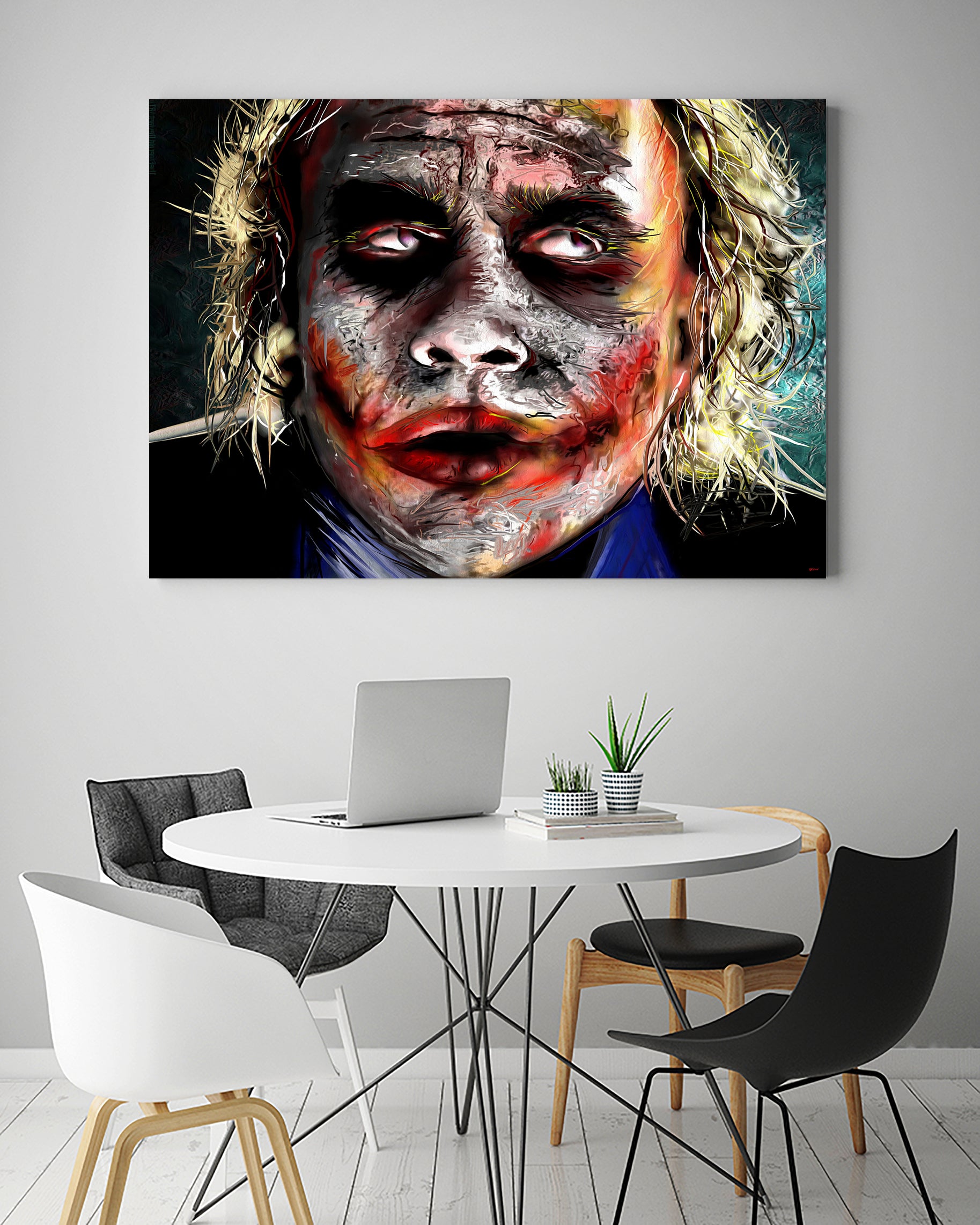 The Joker Painted by Daniel Janda on GIANT ART - green digital painting