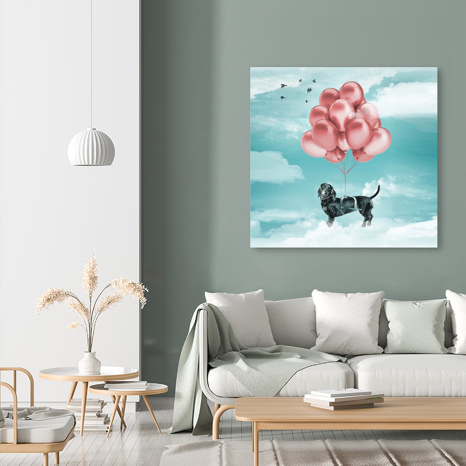 Dachshund Drift by Vin Zzep on GIANT ART - white digital drawing