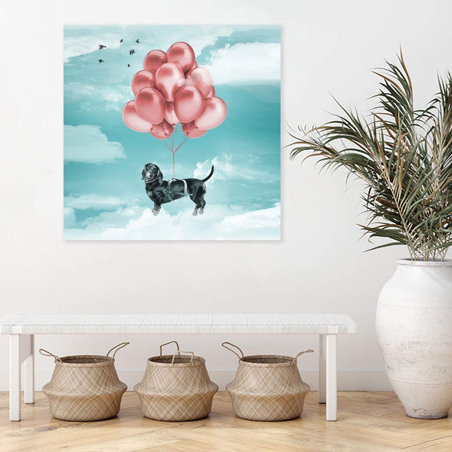 Dachshund Drift by Vin Zzep on GIANT ART - white digital drawing