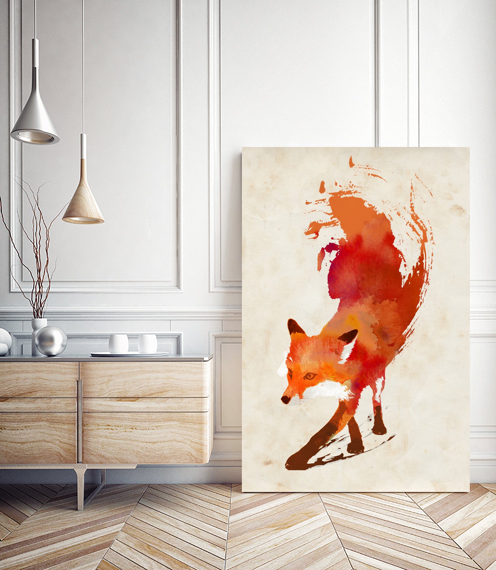 Vulpes Vulpes by Robert Farkas on GIANT ART - red digital painting
