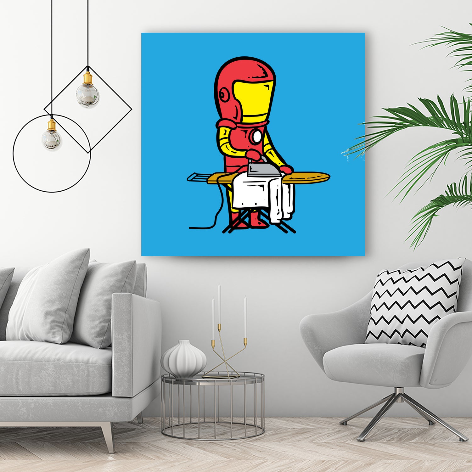 Part Time Job - Laundry Shop by Chow Hon Lam on GIANT ART - blue digital drawing