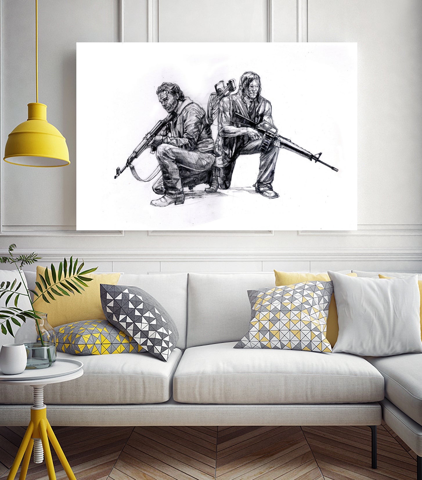 Walking dead by Maurice Pierse on GIANT ART - white digital drawing