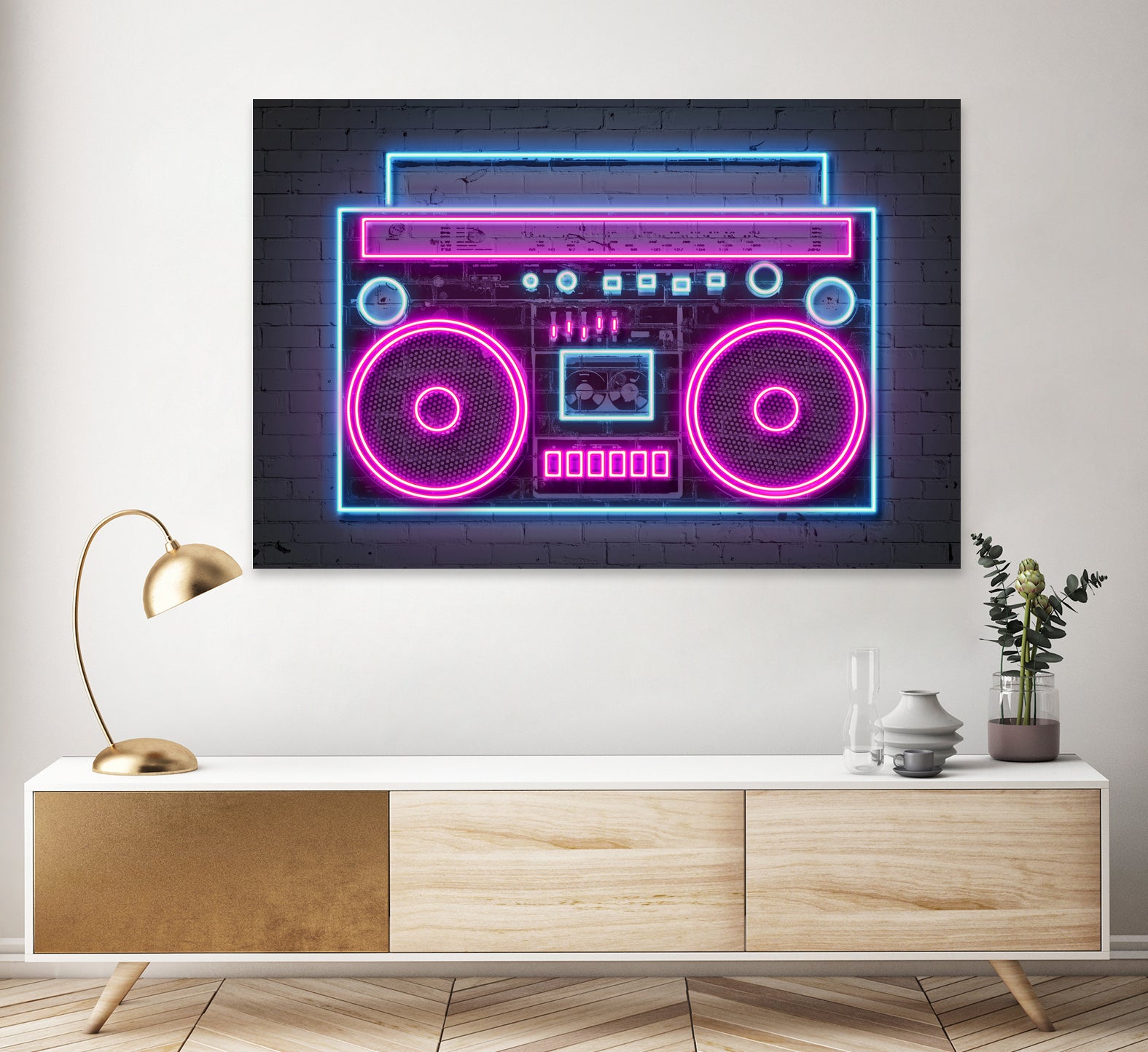 Boom Box by Octavian Mihai Mielu on GIANT ART - pink digital drawing