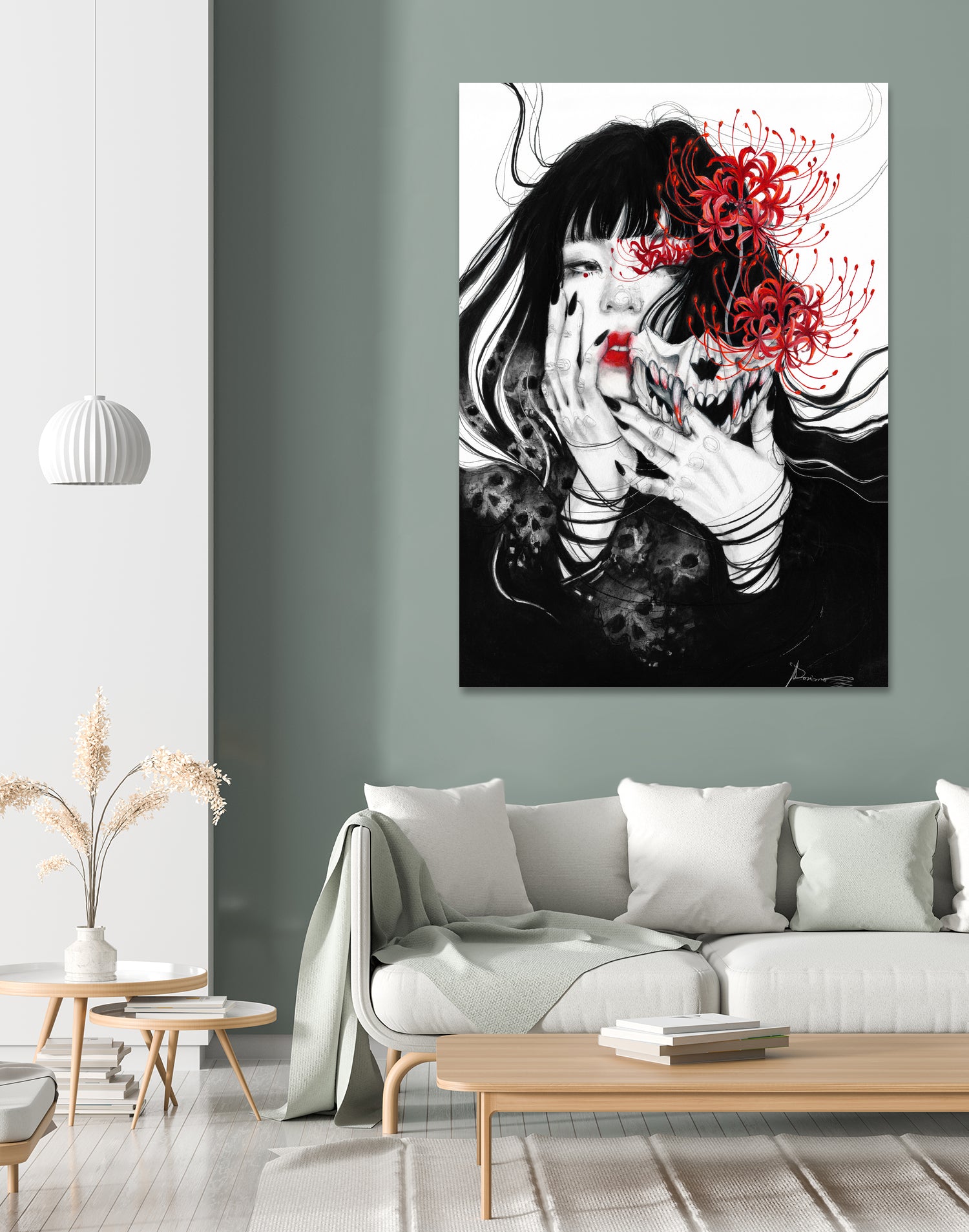 Hell Girl by Doriana Popa on GIANT ART - black mixed media