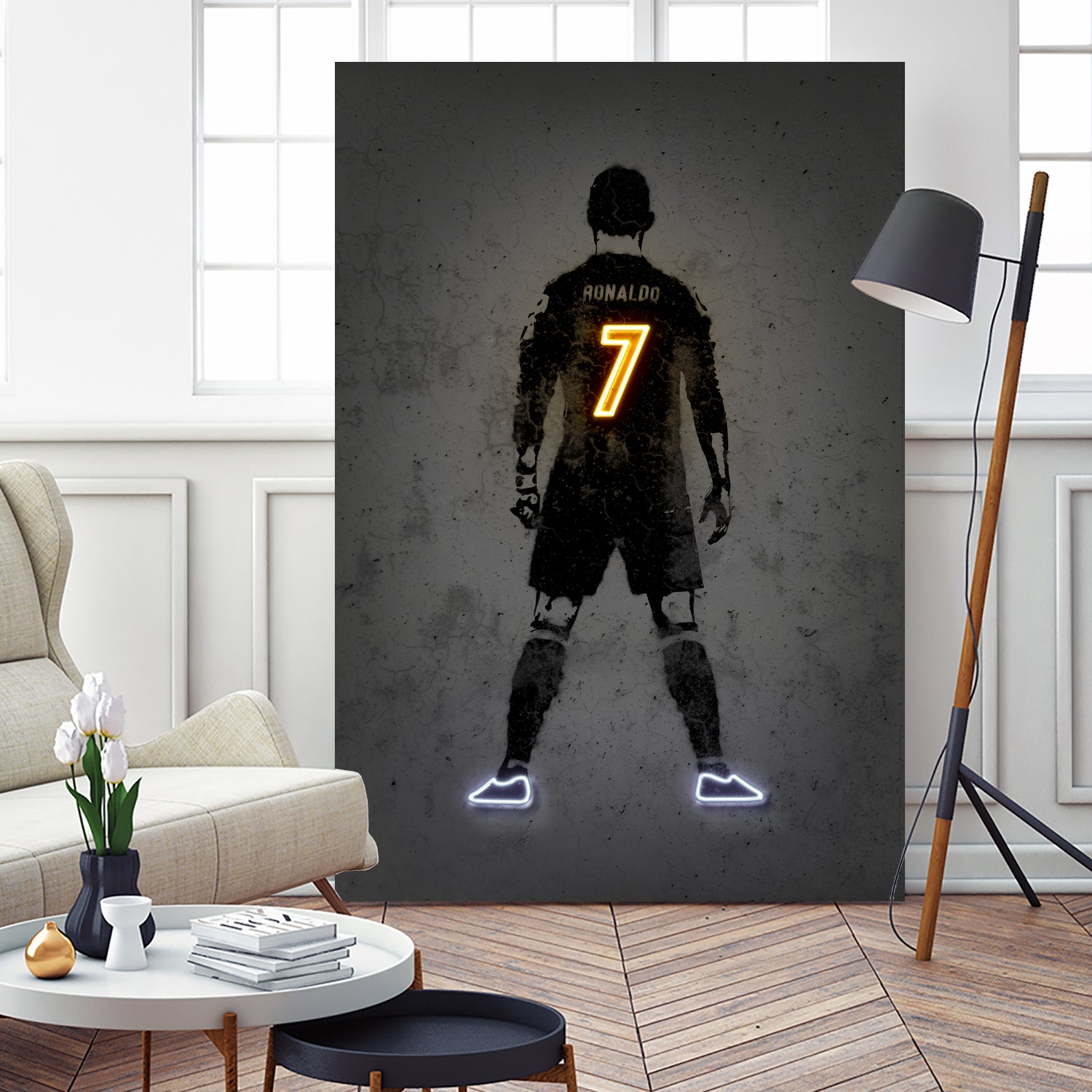 Ronaldo by Octavian Mihai Mielu on GIANT ART - yellow digital drawing