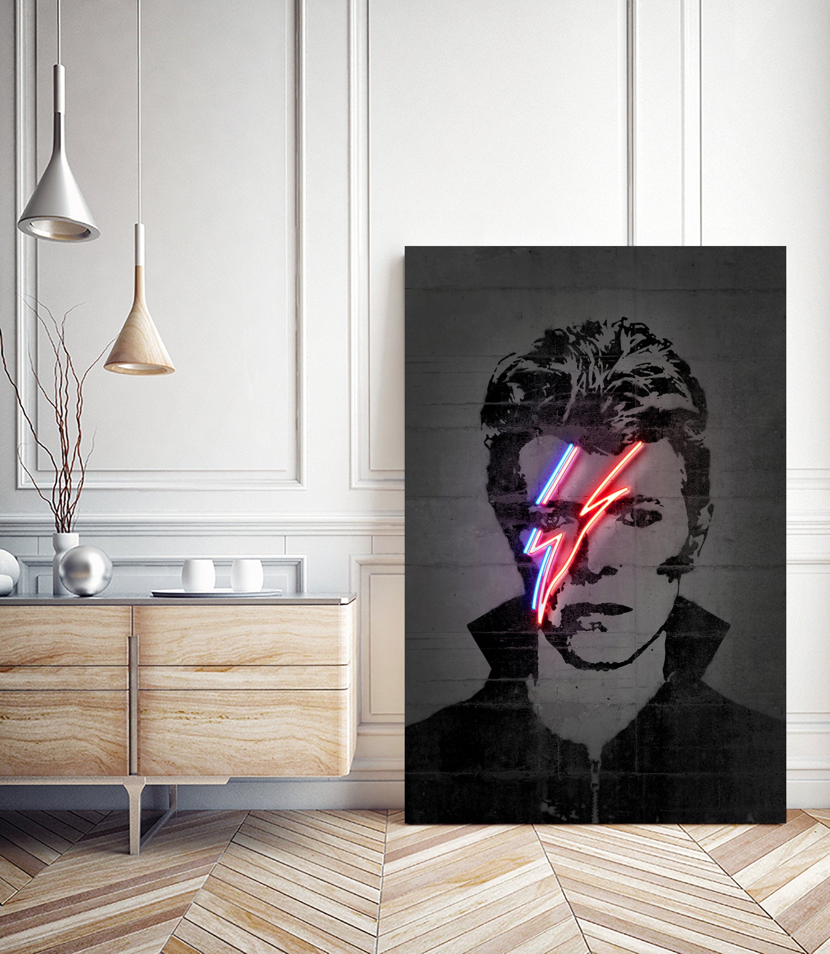 Bowie by Octavian Mihai Mielu on GIANT ART - red digital drawing
