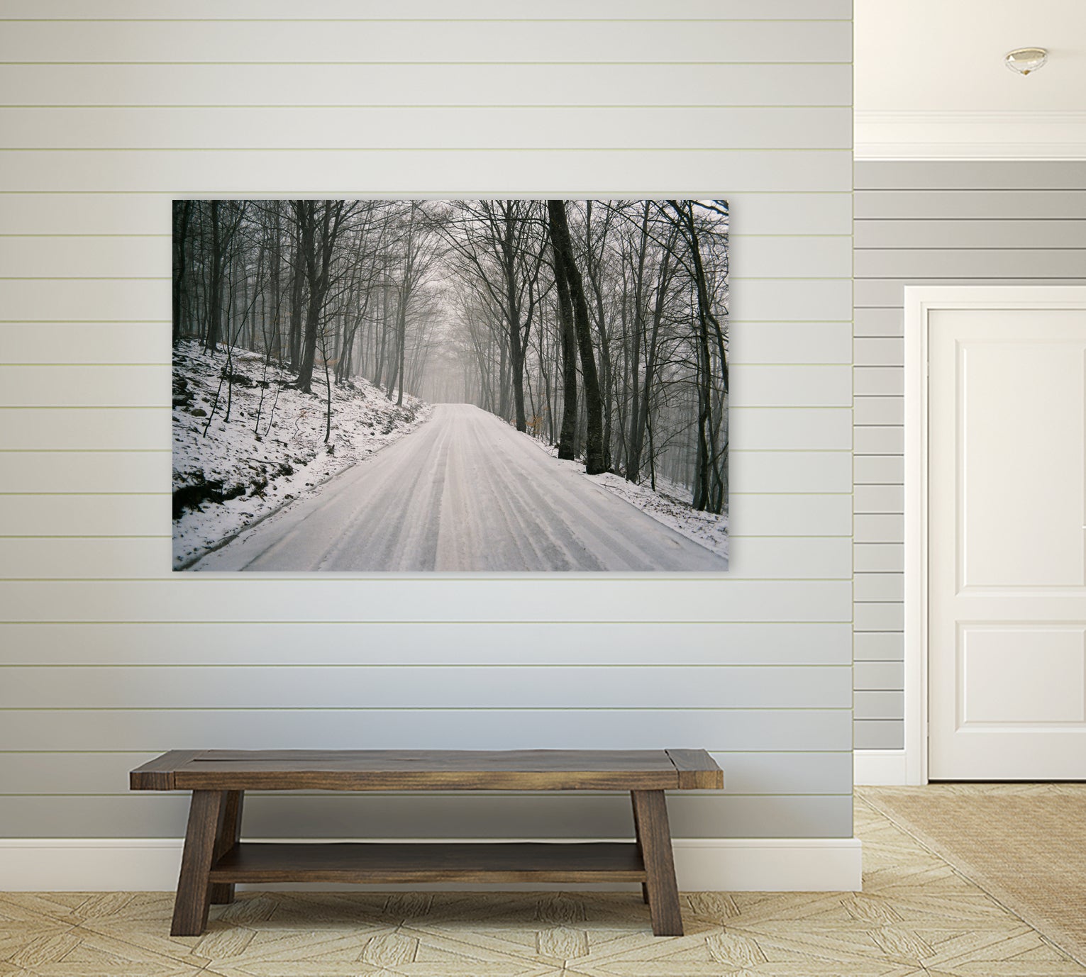 Winter memories XII by Anna Garcia on GIANT ART - white mixed media