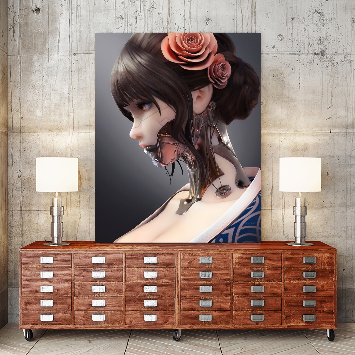 Mechanica by Yi Ou on GIANT ART - orange digital painting