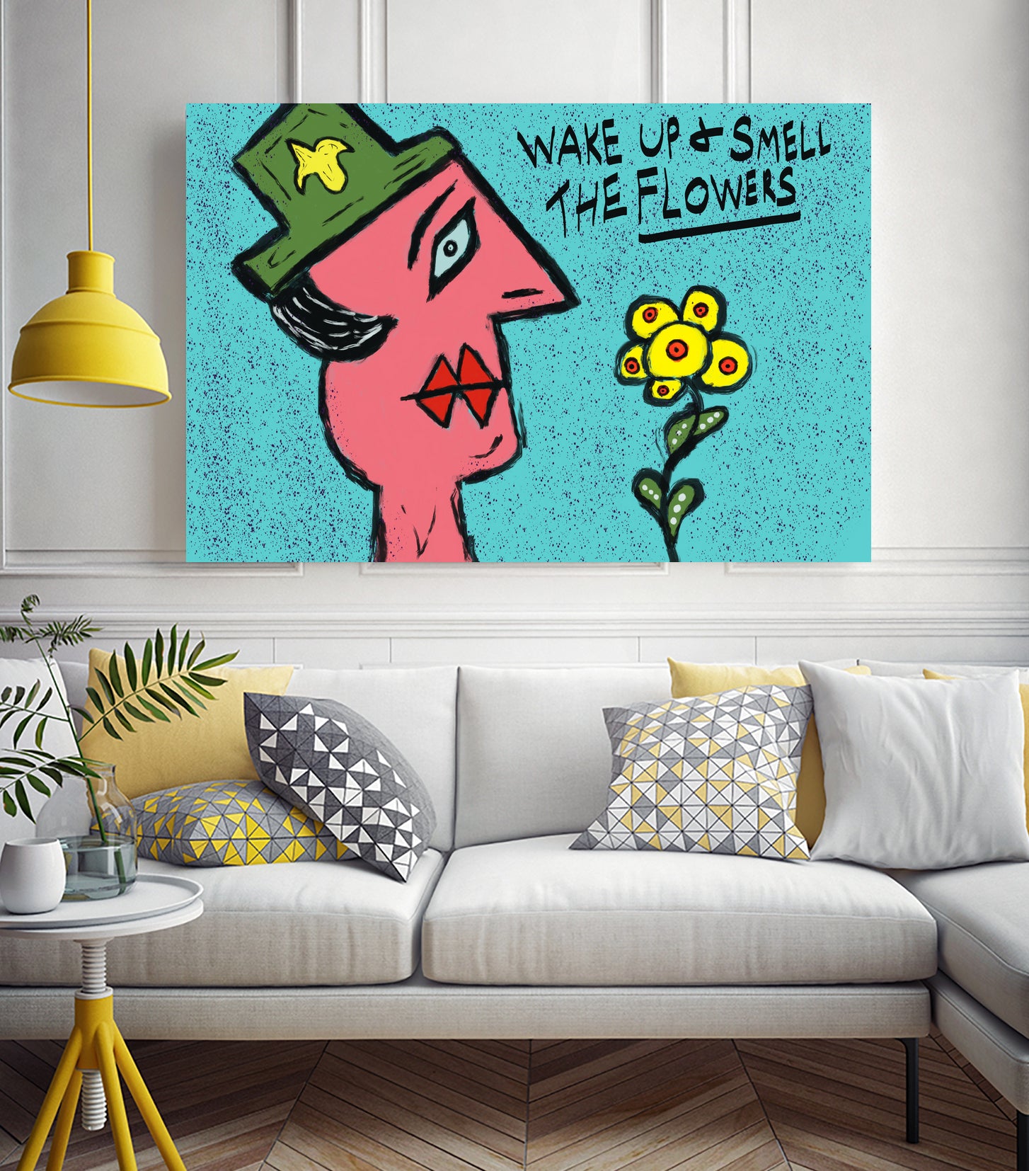 Wake up and smell the flowers by Yonko Kuchera on GIANT ART - yellow digital painting