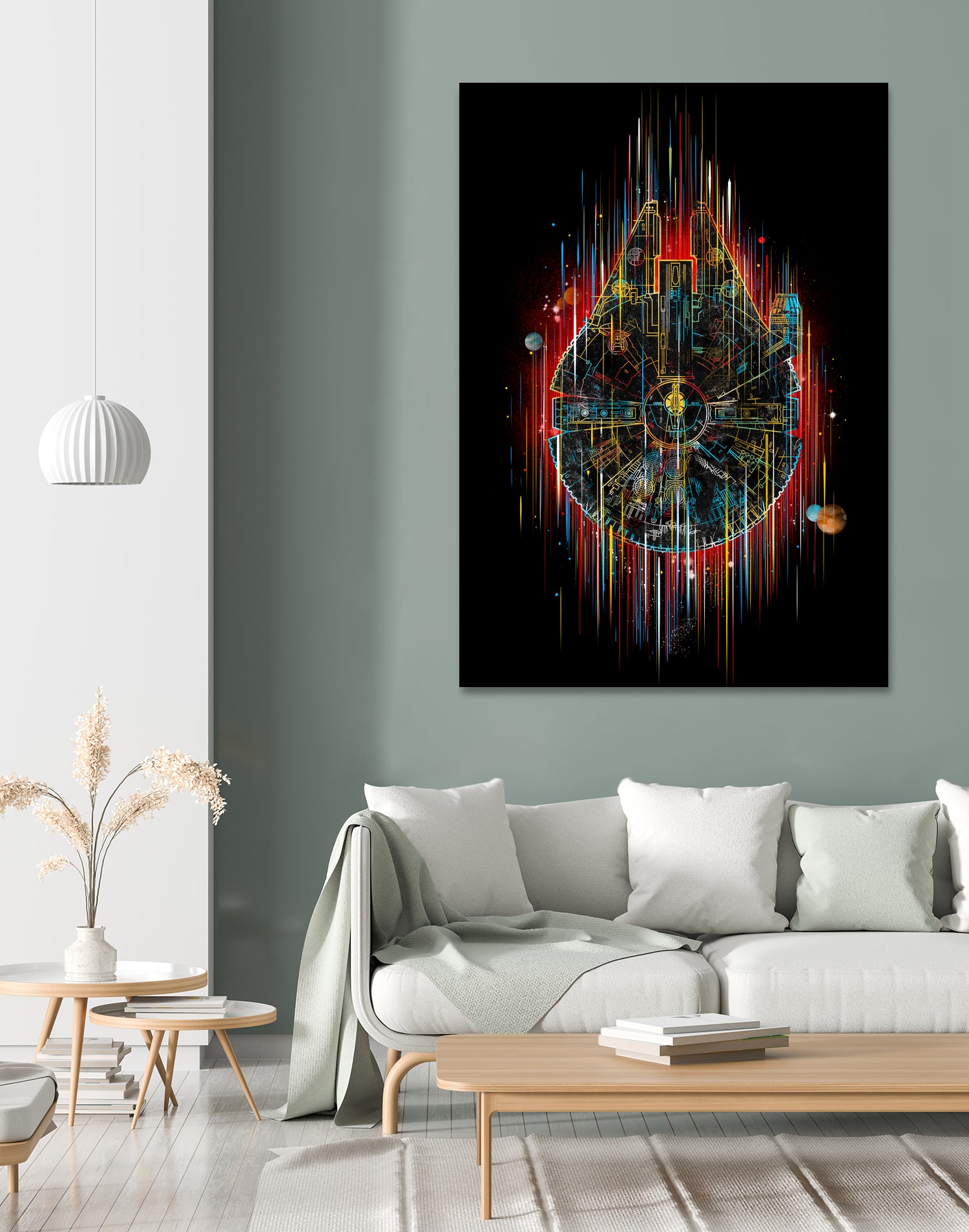 the neon falcon by frederic levy-hadida on GIANT ART - black digital painting