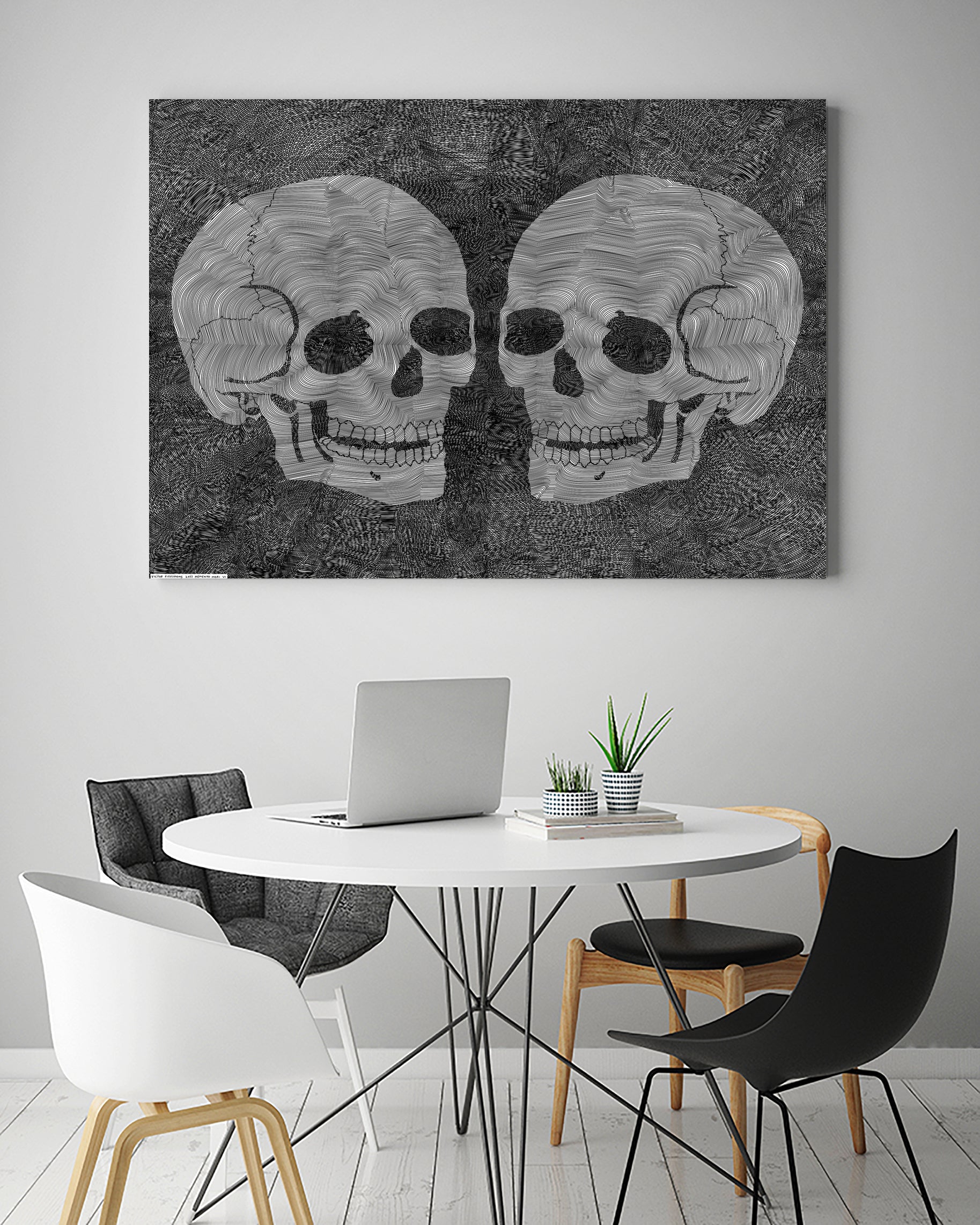 Memento Mori VI by Victor Fitzsimons on GIANT ART - black digital drawing