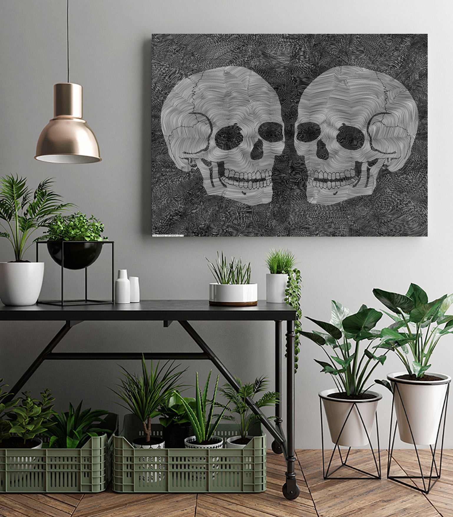 Memento Mori VI by Victor Fitzsimons on GIANT ART - black digital drawing