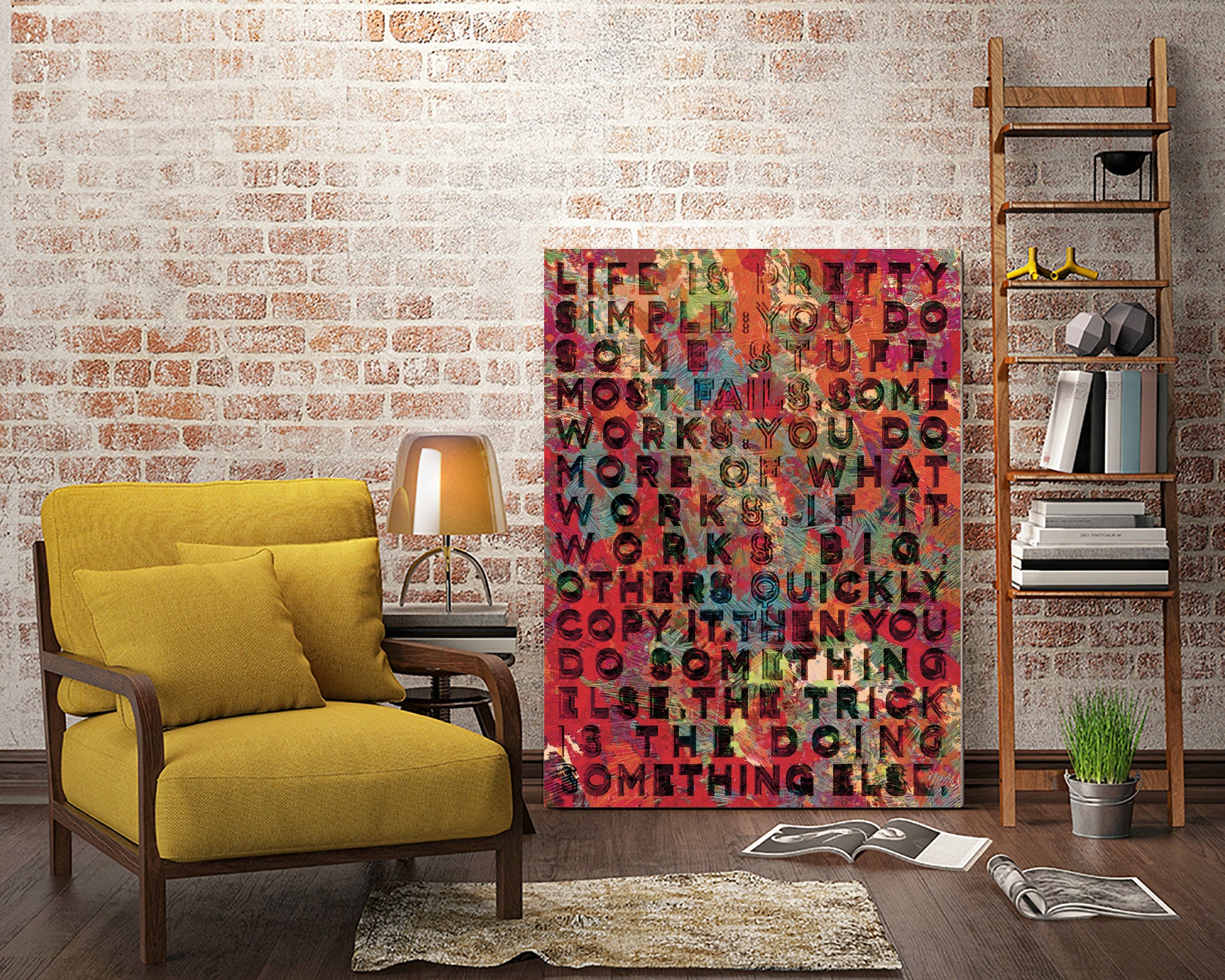 Weekly Wahini #97 by Ruud Van Eijk on GIANT ART - orange digital painting