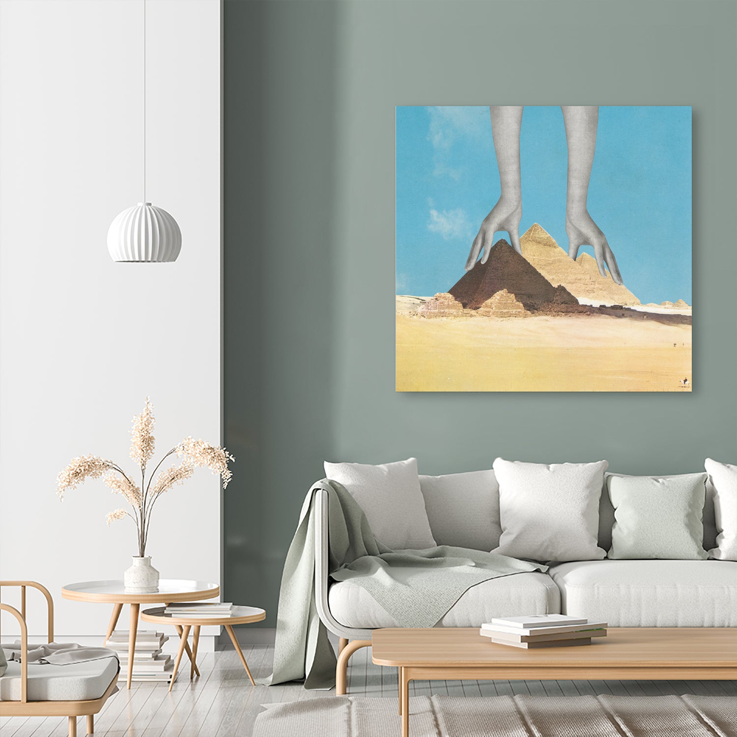 The Surprising Truth About How the Pyramids Were Built by Sammy Slabbinck on GIANT ART - yellow photo illustration