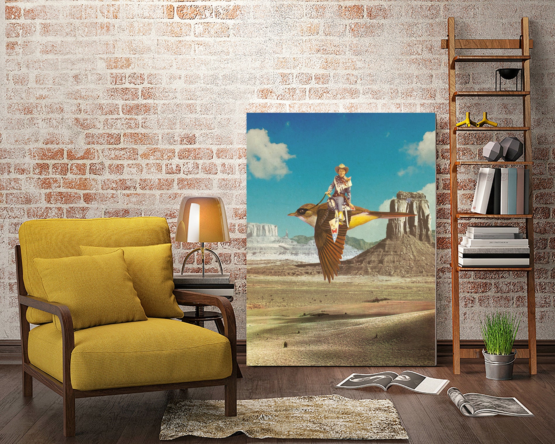 Happy Trails by Sammy Slabbinck on GIANT ART - blue photo illustration