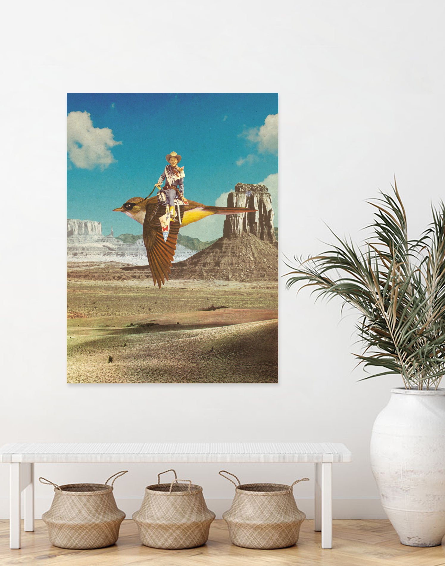 Happy Trails by Sammy Slabbinck on GIANT ART - blue photo illustration