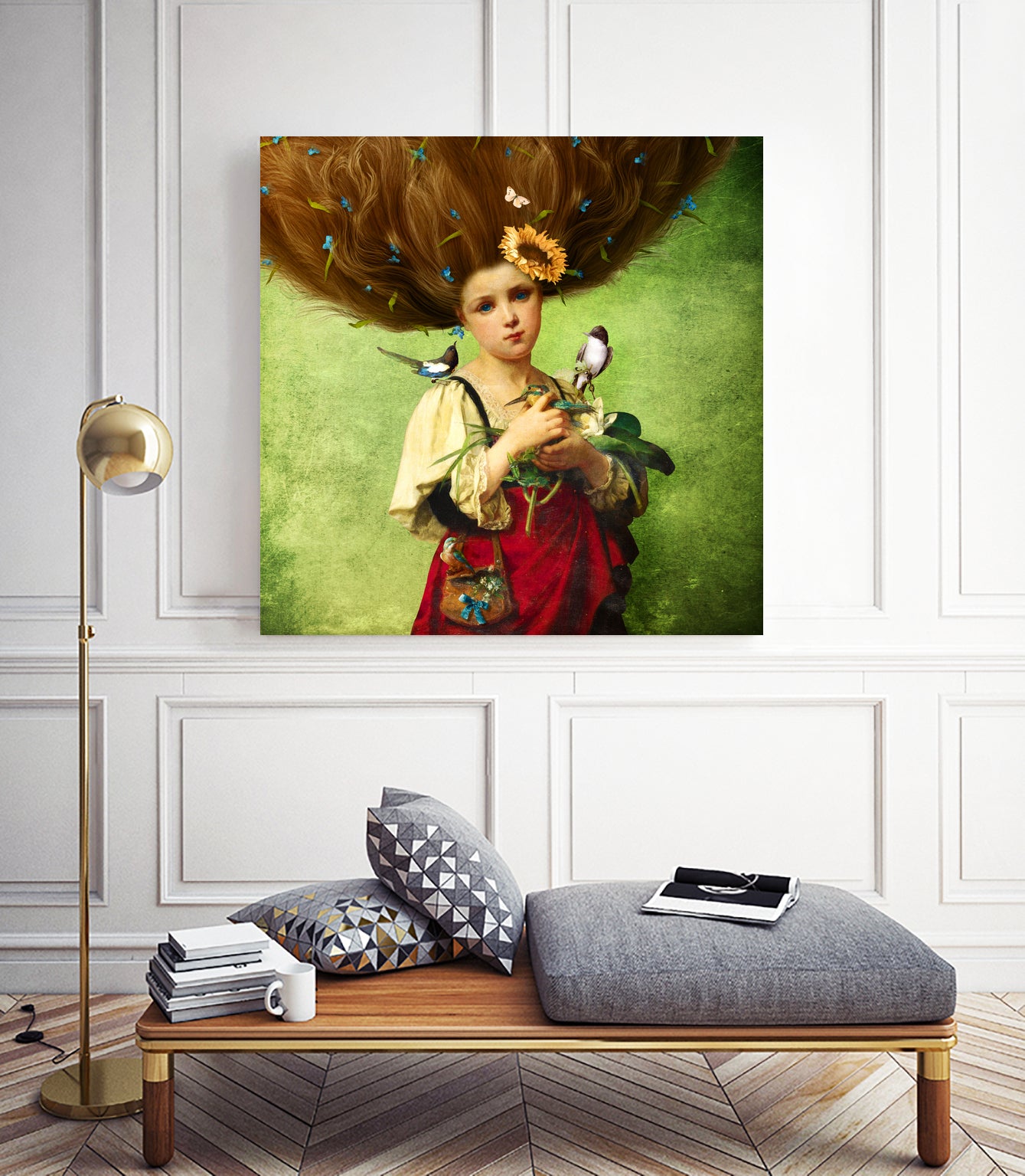 Warm Embrace by Diogo Veríssimo on GIANT ART - green photo manipulation