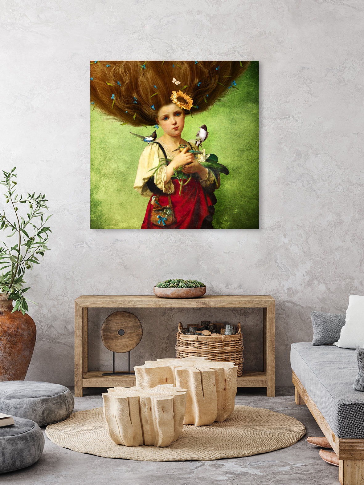 Warm Embrace by Diogo Veríssimo on GIANT ART - green photo manipulation