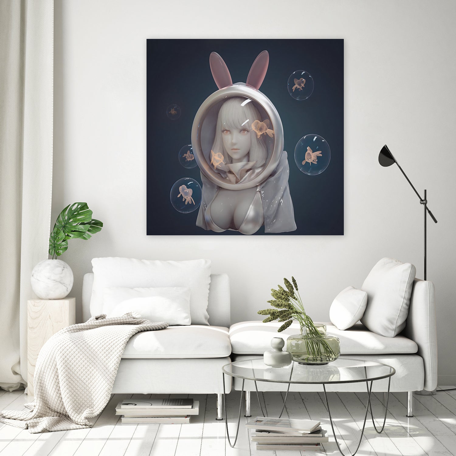 Maiden of the Depths by Yi Ou on GIANT ART - white 3d art