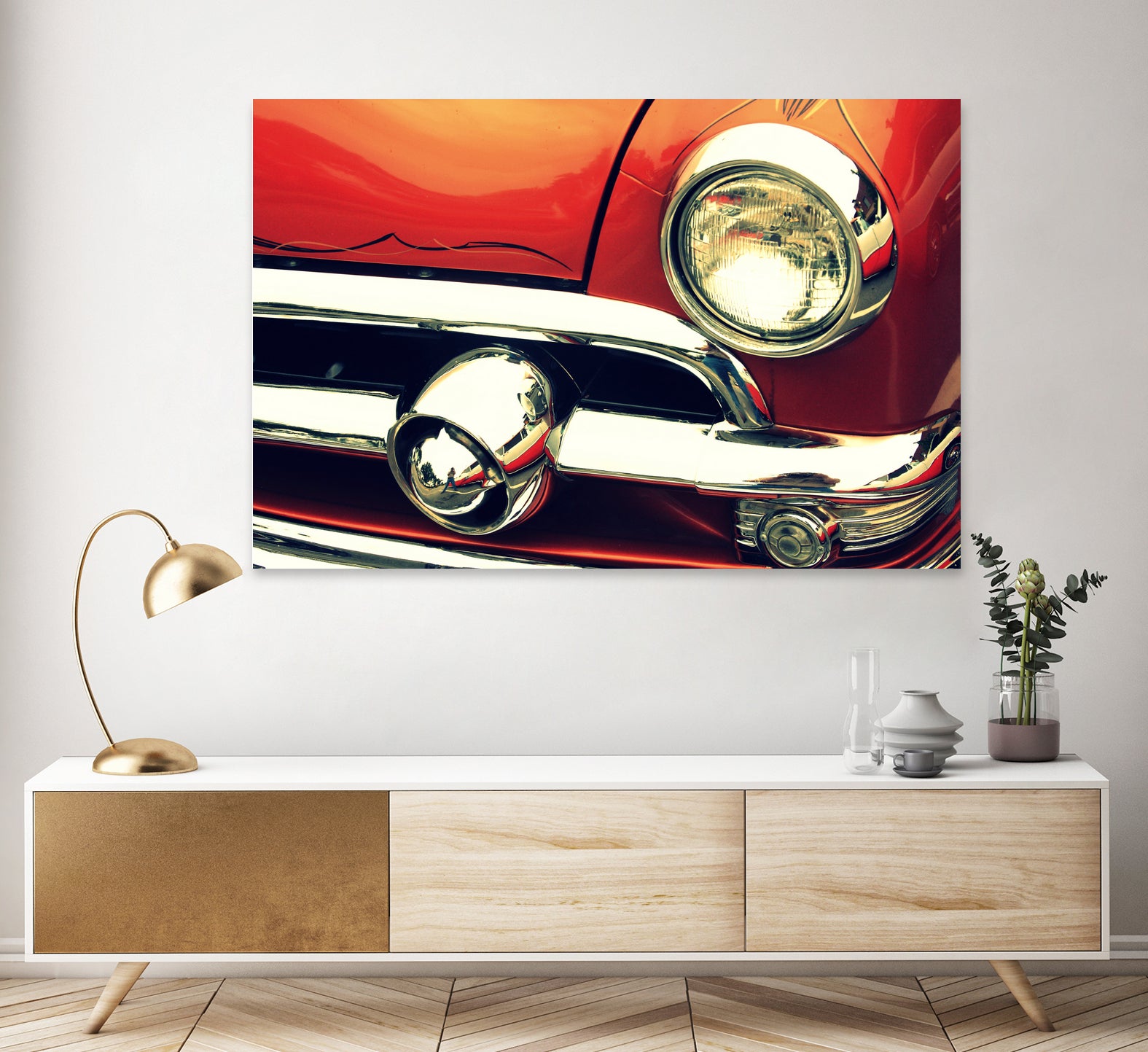 1951 Ford by Lyle Hatch on GIANT ART - red photo illustration