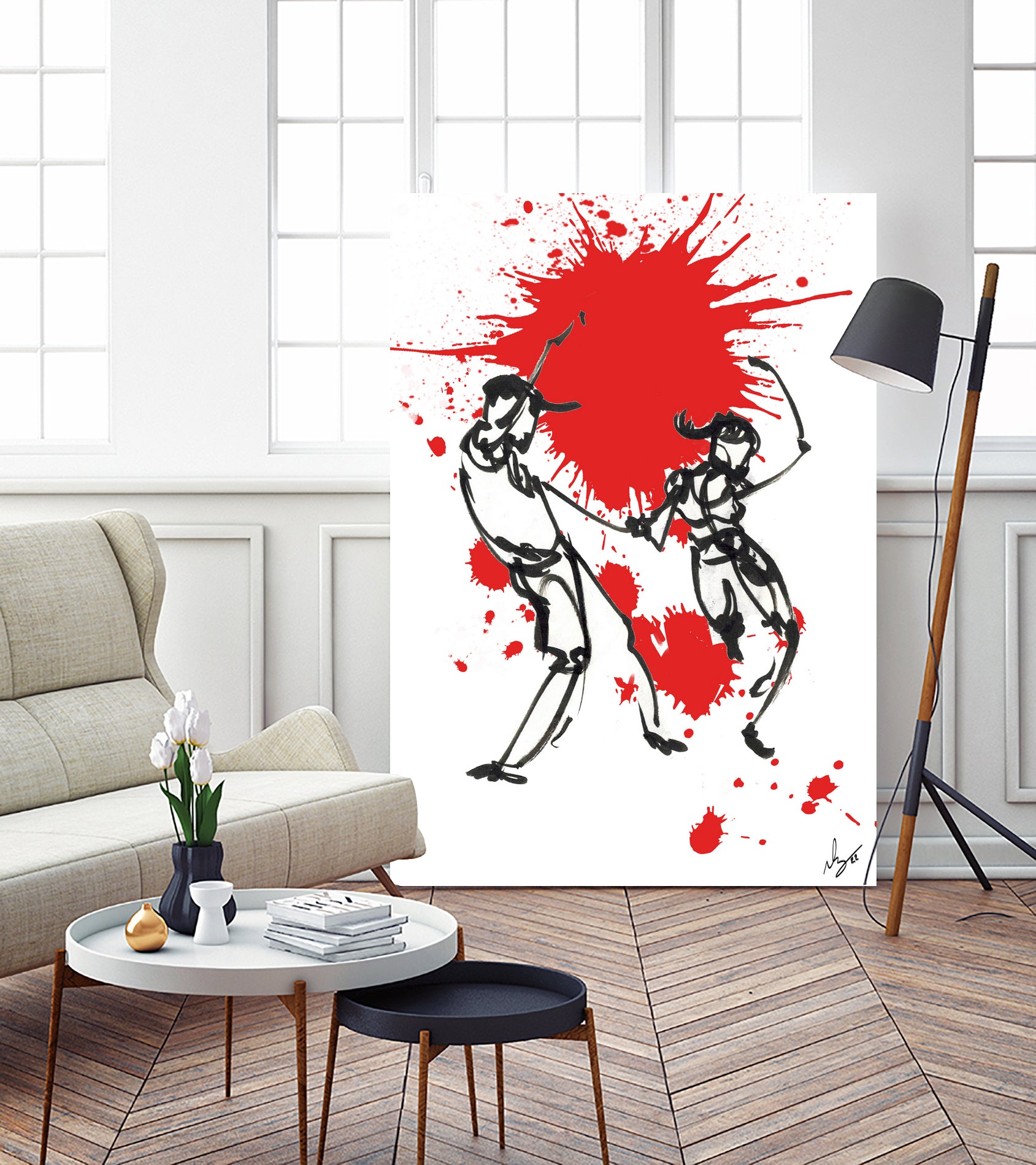 DancInk Folks 5 by Nicolas Lachance-Brais on GIANT ART - white digital drawing