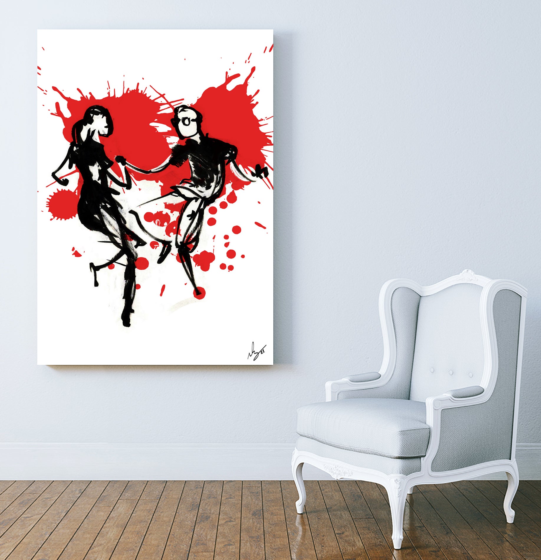 DancInk folks - 1 by Nicolas Lachance-Brais on GIANT ART - white digital drawing